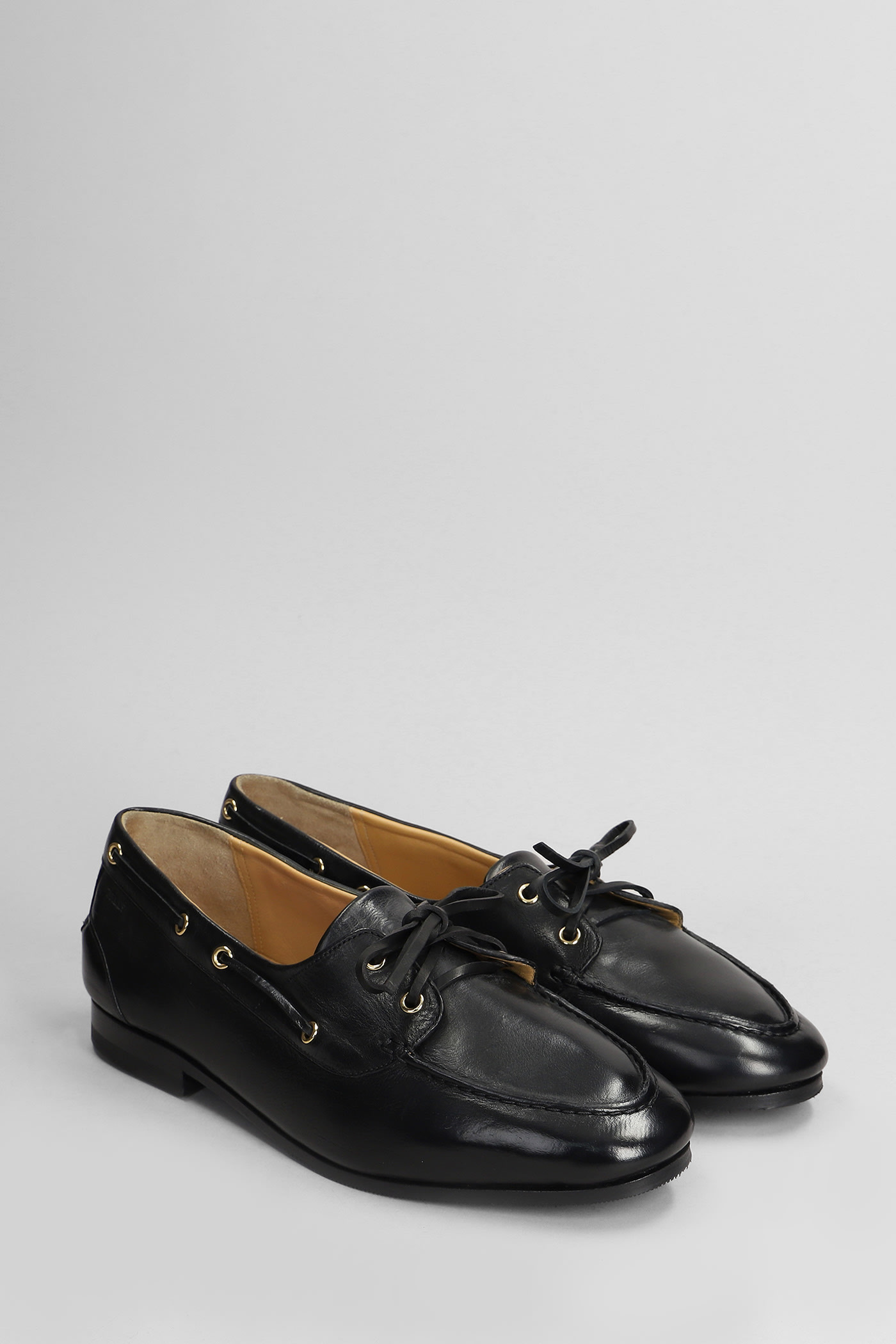 Bally Pathy Sneakers In Black Leather In Black