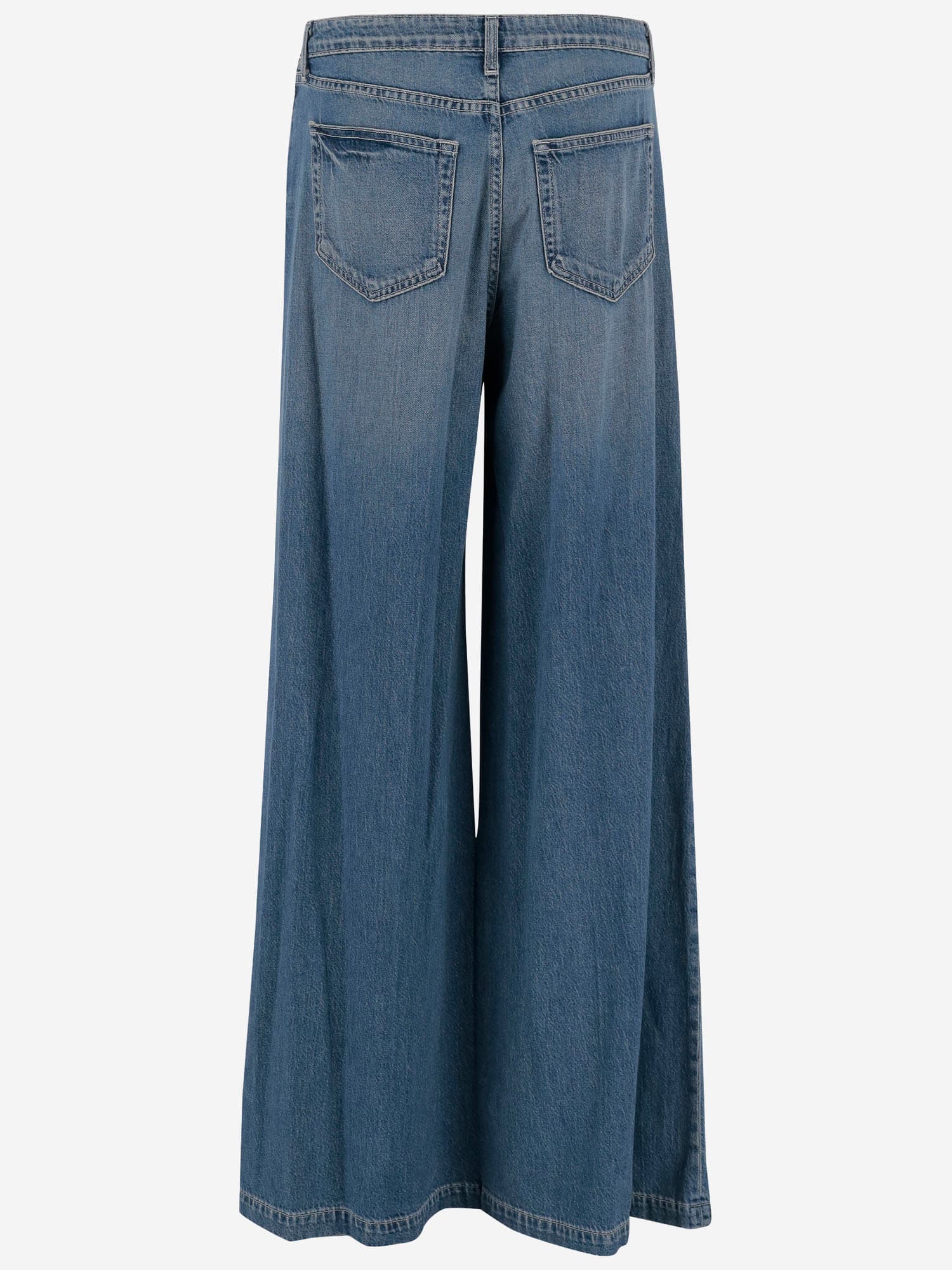 L Agence Logo-patch Wide-leg Jeans