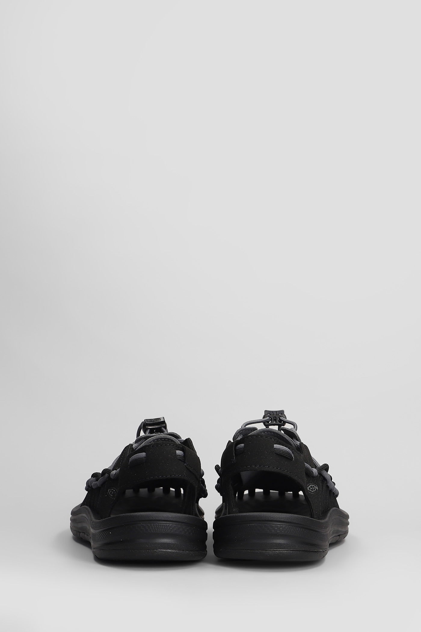 Keen Uneek M Sandals In Black Suede And Fabric