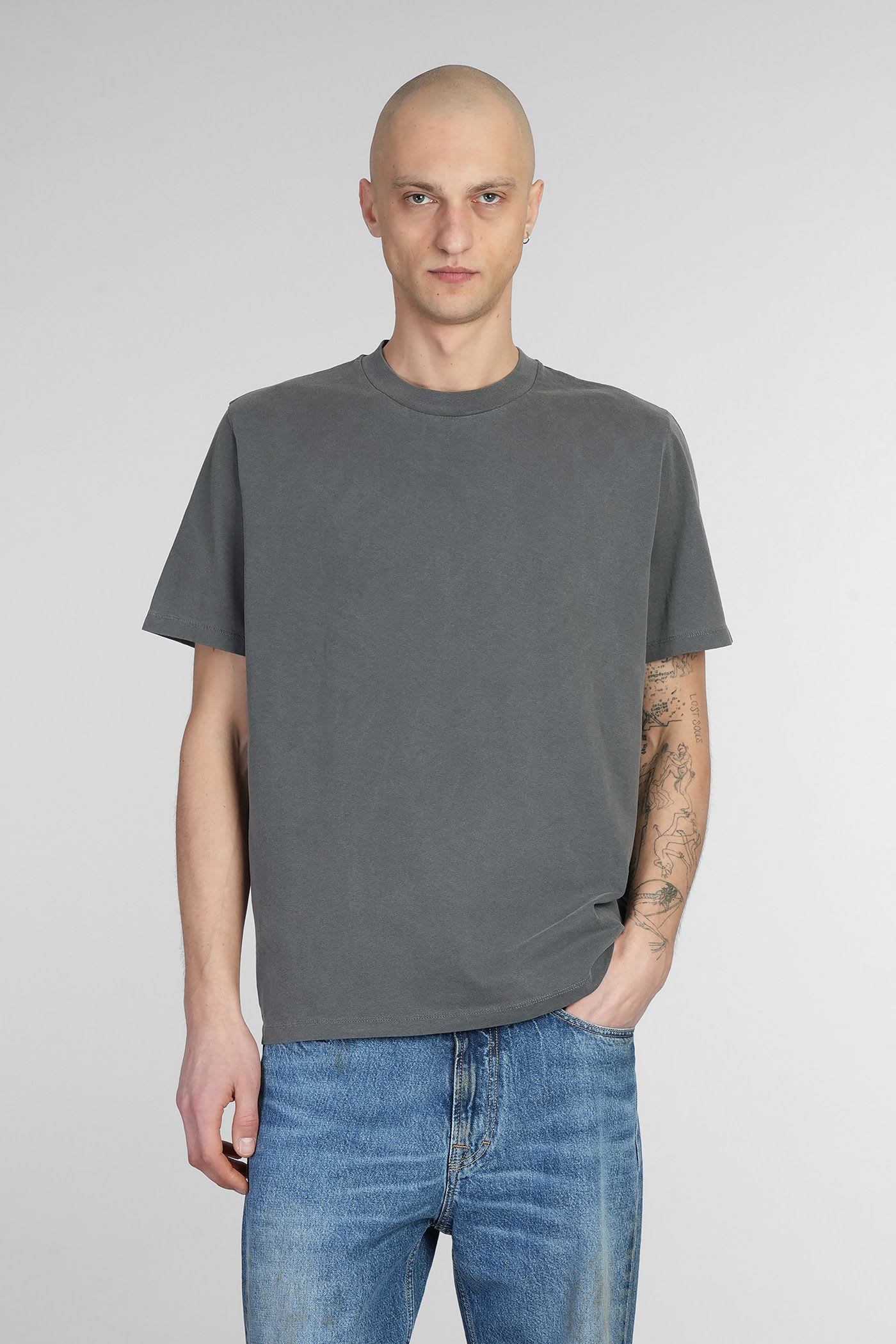 Our Legacy T-shirt In Grey Cotton In Gray