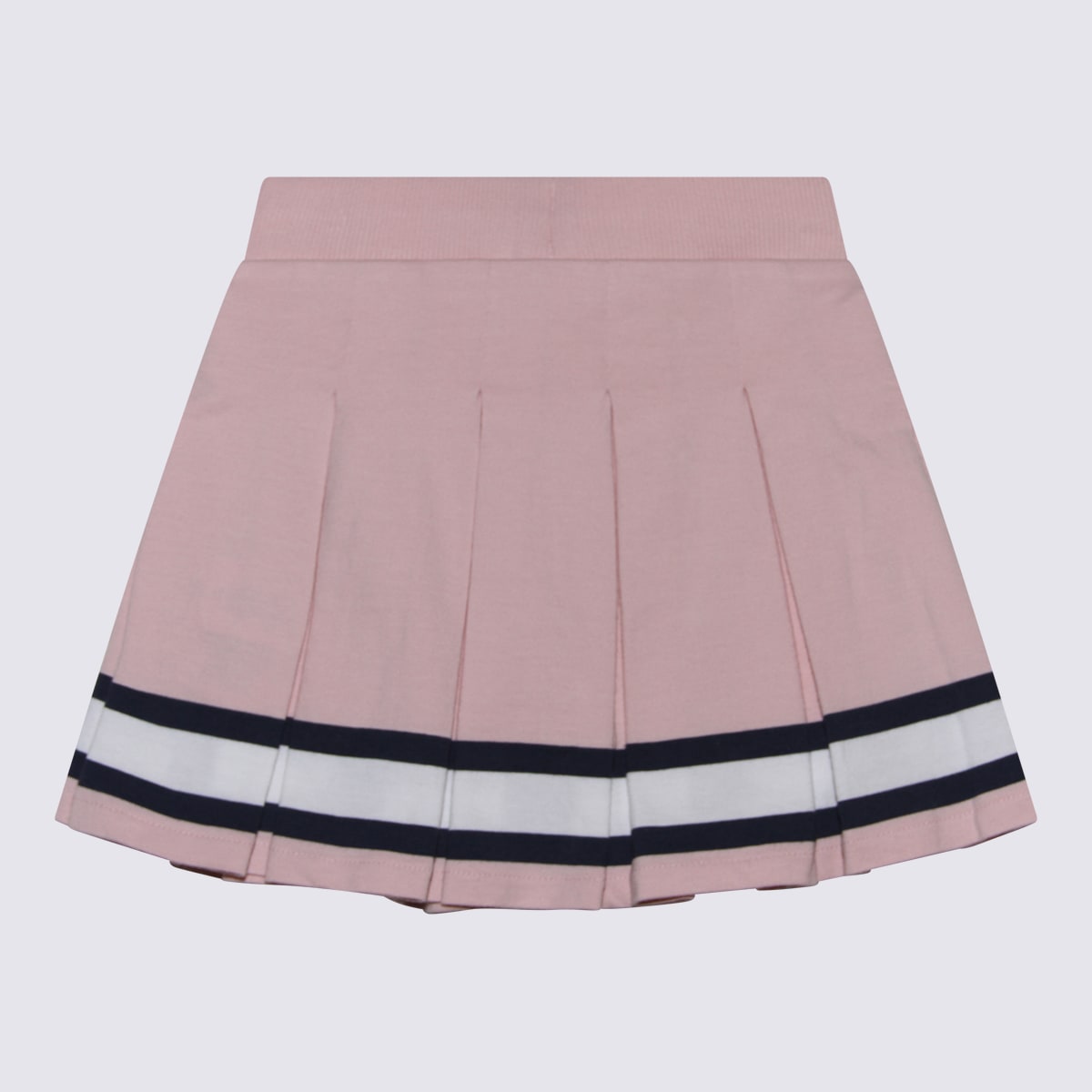 Shop Ralph Lauren Pink Cotton Pleated Skirt In Rosa