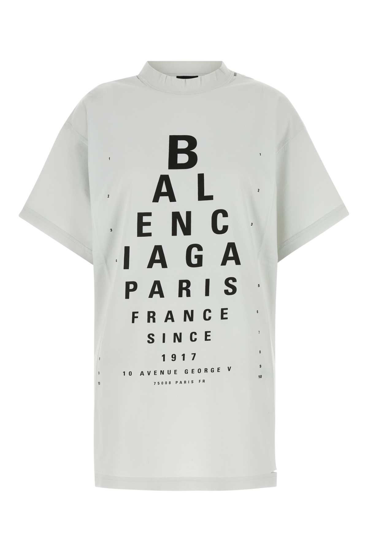 Balenciaga Chalk Coton Oversize Shirt In White