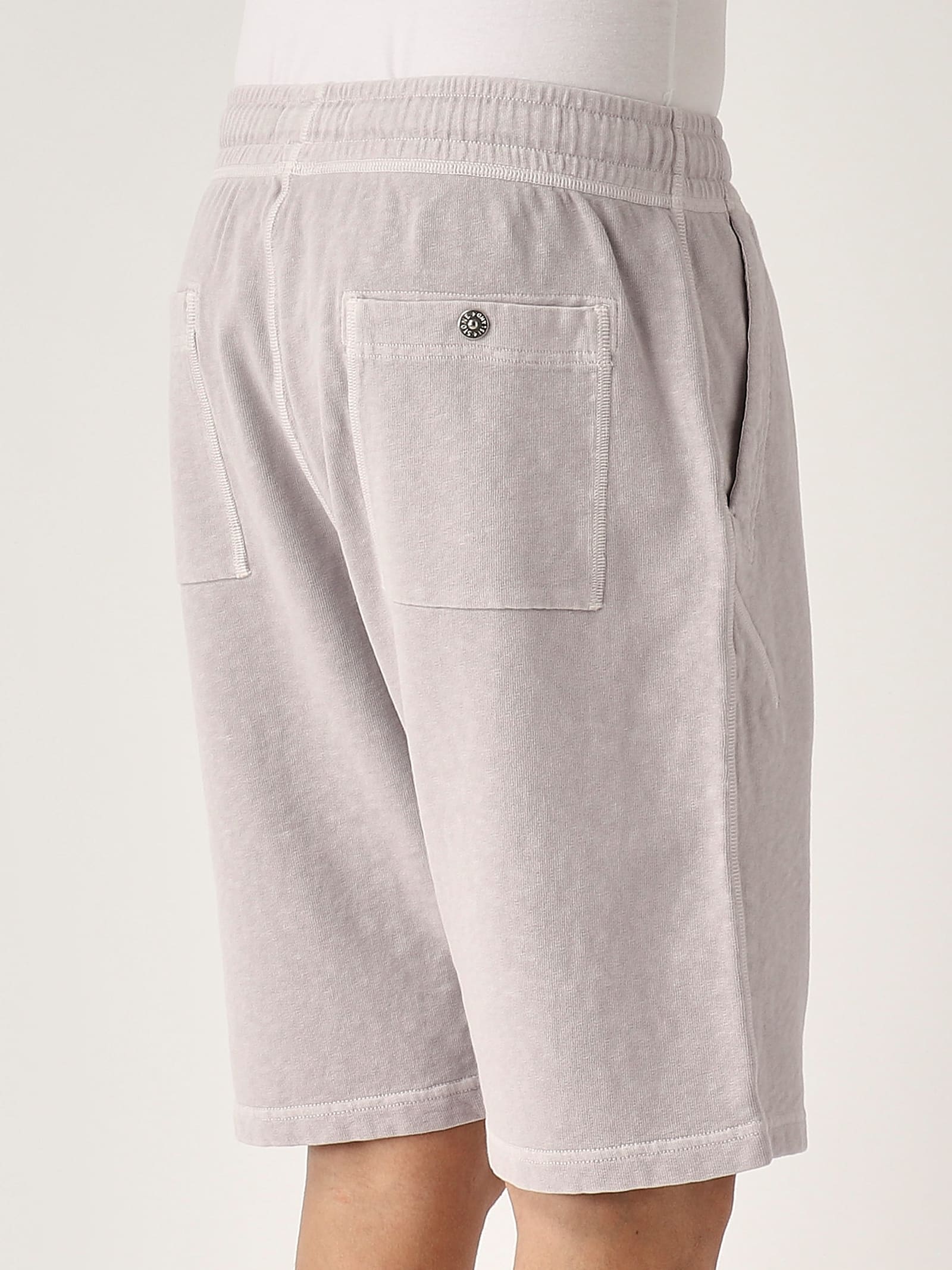 Stone Island Felpa Bermuda Bermuda In Gray