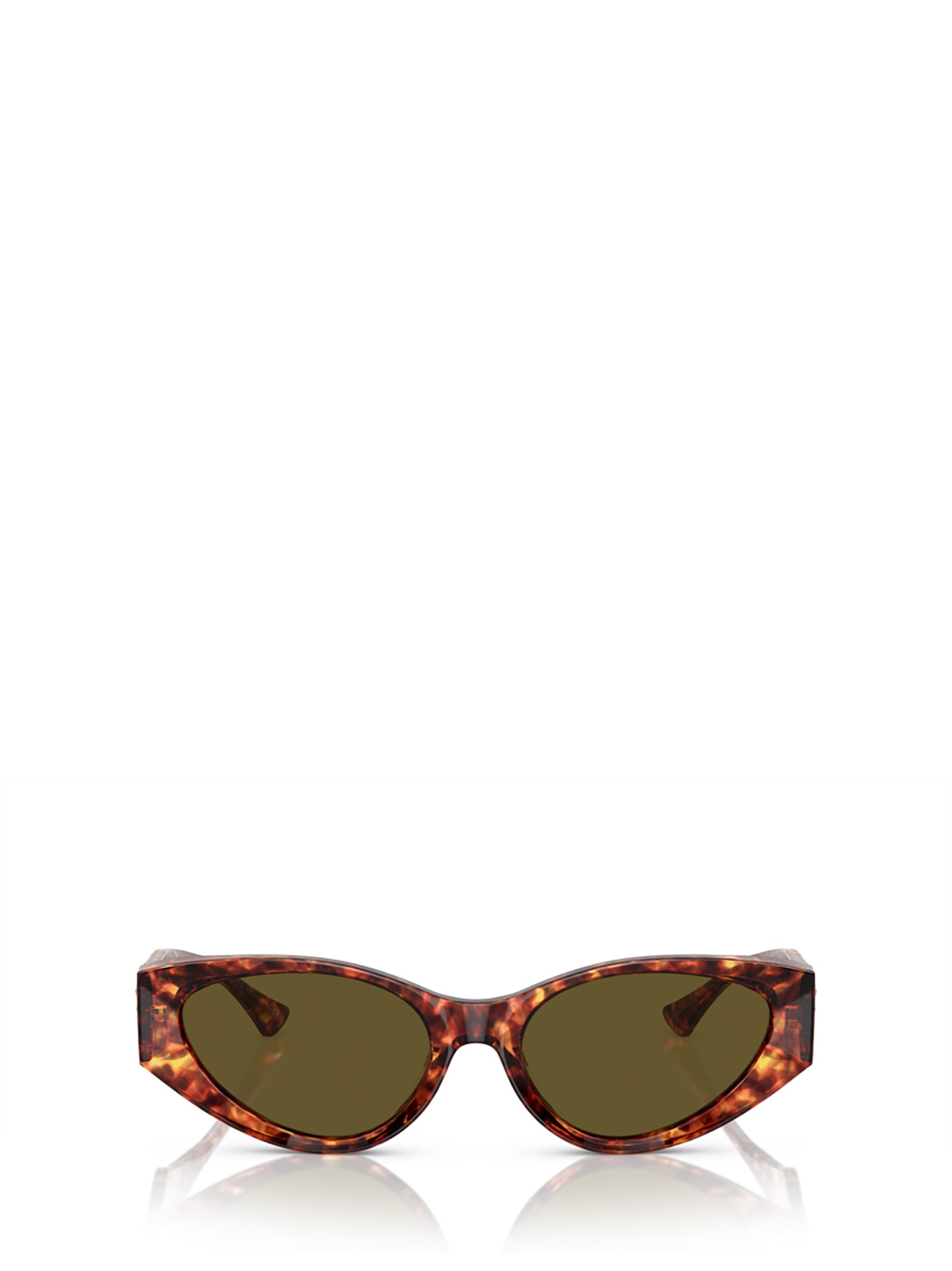 Shop Versace Ve4454 Havana Sunglasses