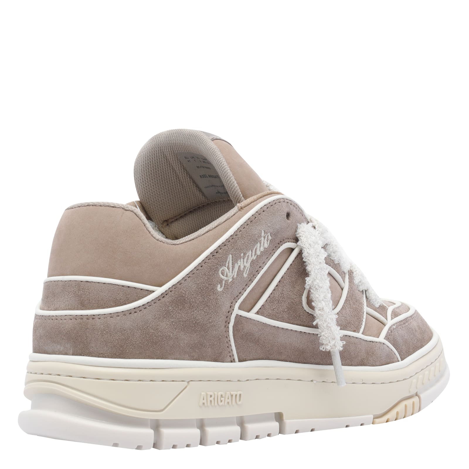 Axel Arigato Area Lo Piping Suede Low Top Sneakers In Neutral