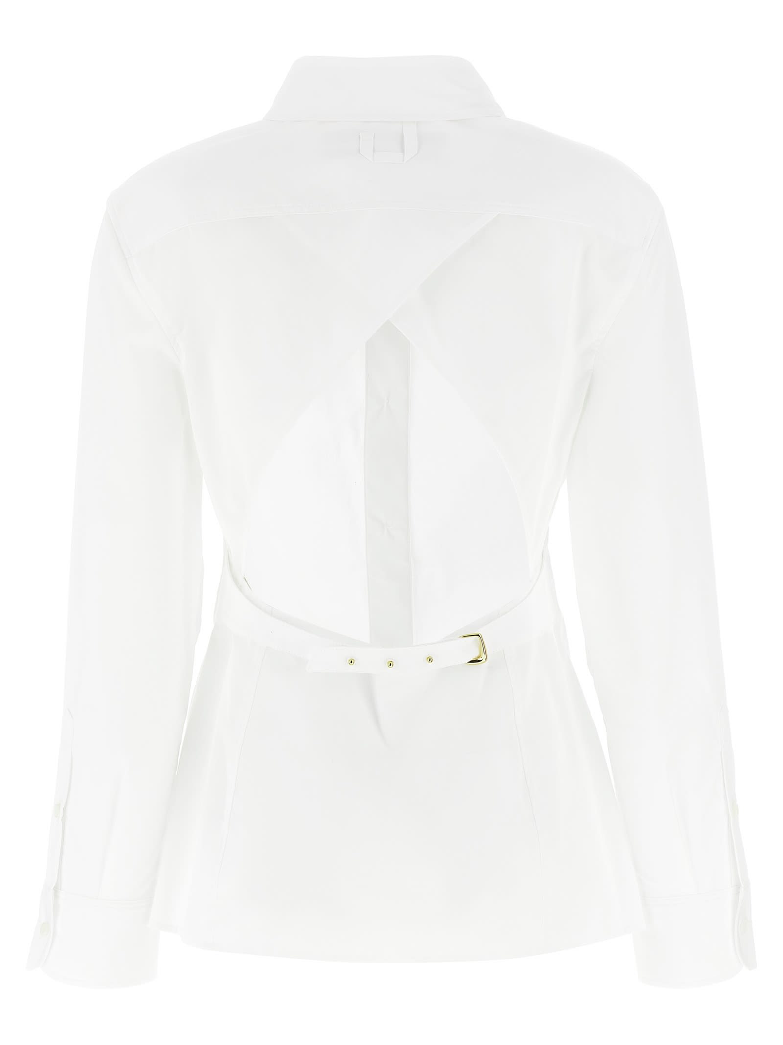 Shop Jacquemus Chemise De Costume Shirt In White