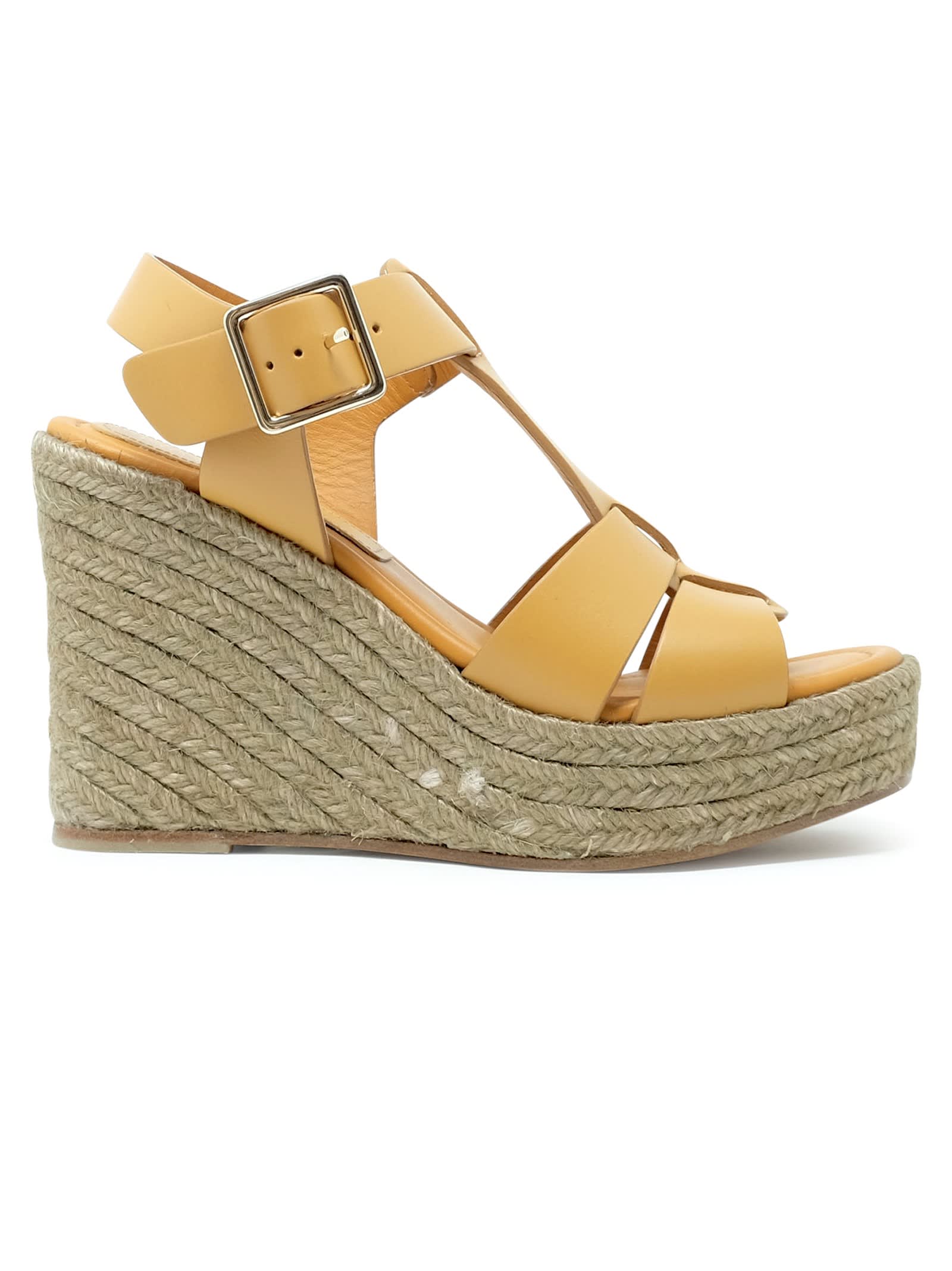 Paloma Barcelo Leather Alison Wedge Sandals