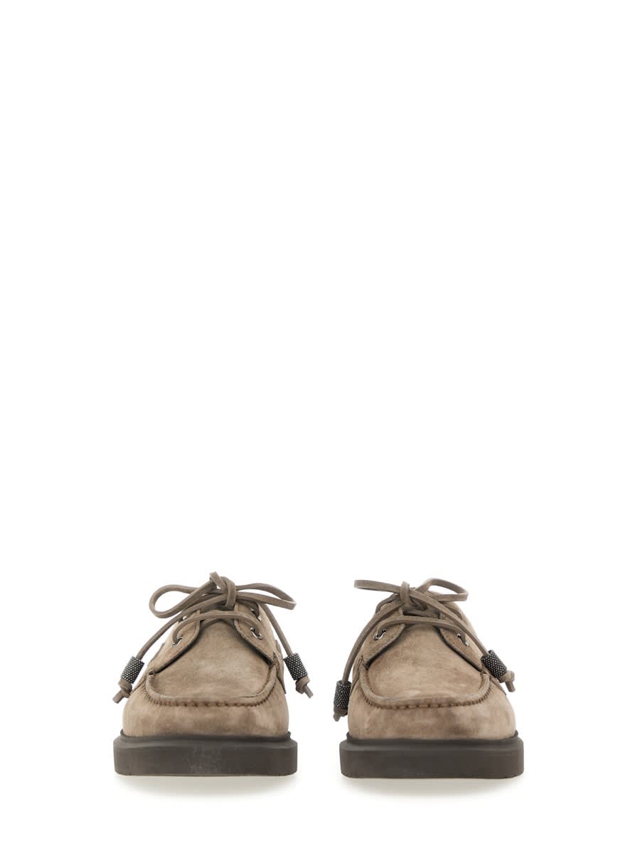 Brunello Cucinelli Women's Penny Sail Loafer In Brown