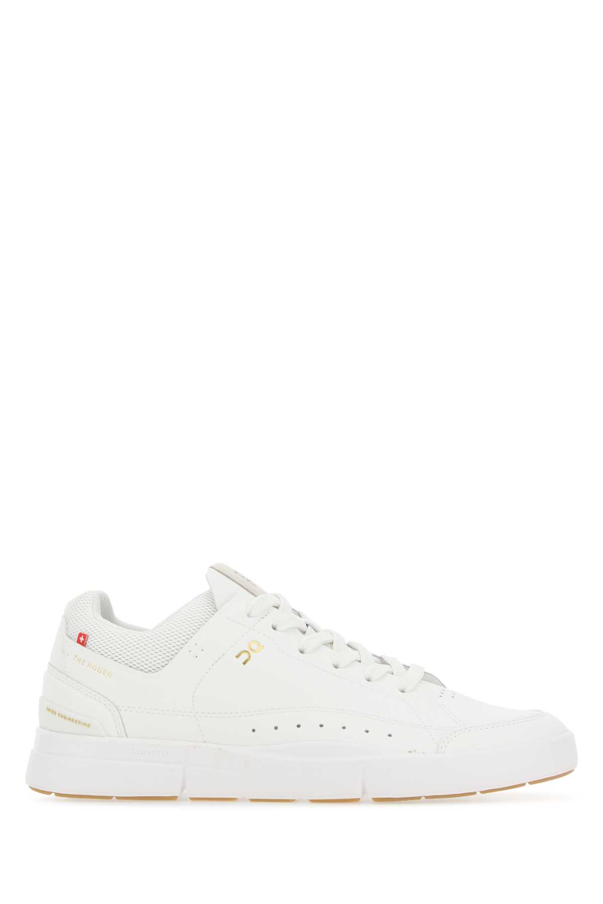White Synthetic Leather And Fabric The Roger Center Court Sneakers