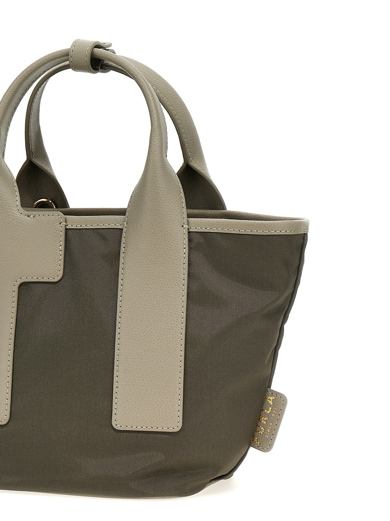 Shop Furla Piuma S Shopping Bag In Gray