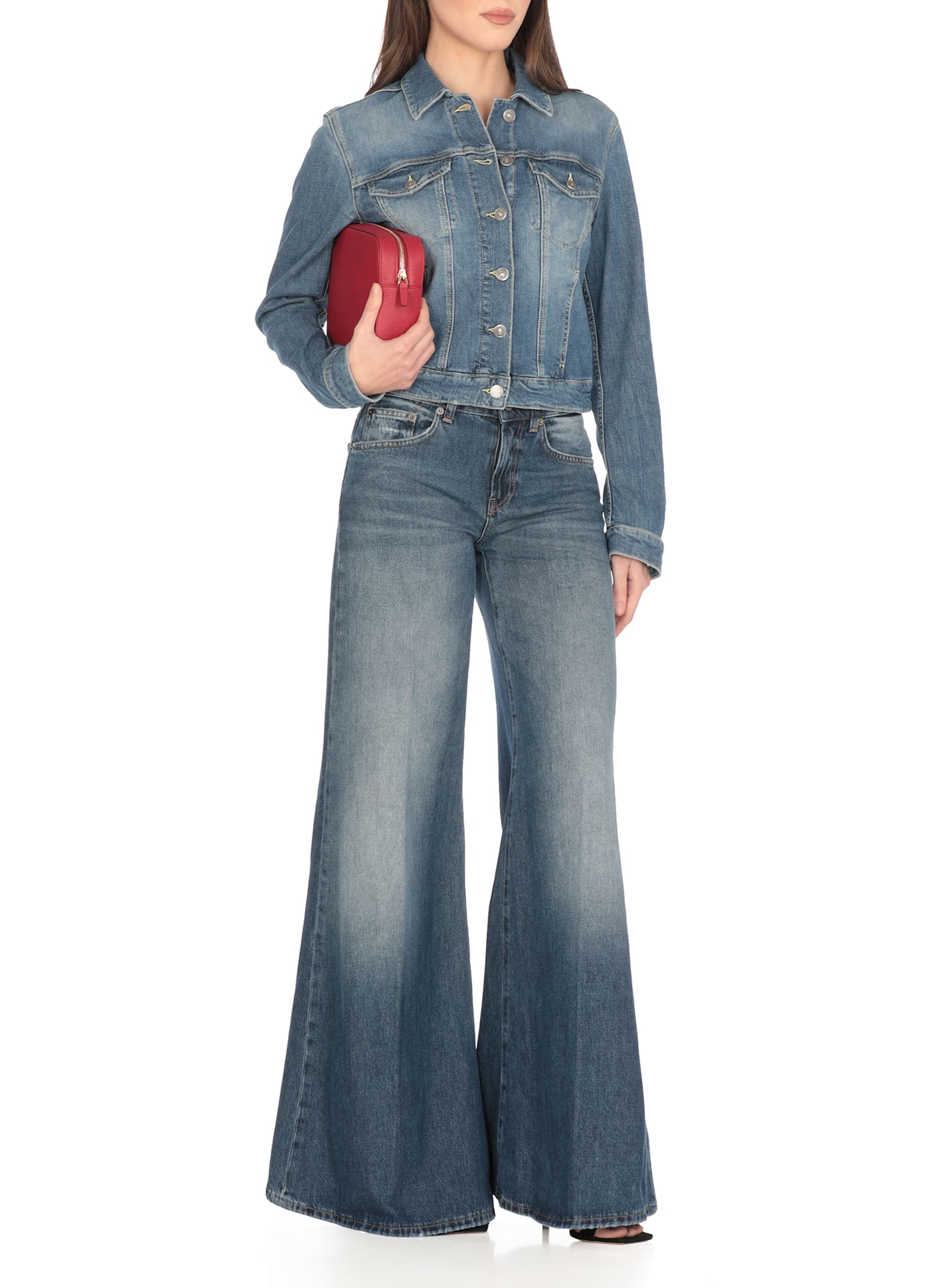 Dondup Blue Marlen Pants In Non Definito
