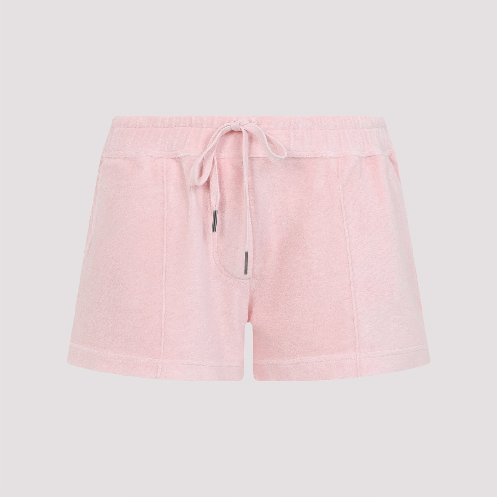 Tom Ford Pale Salmon Pink Cotton Towelling Shorts In Pale Salmon