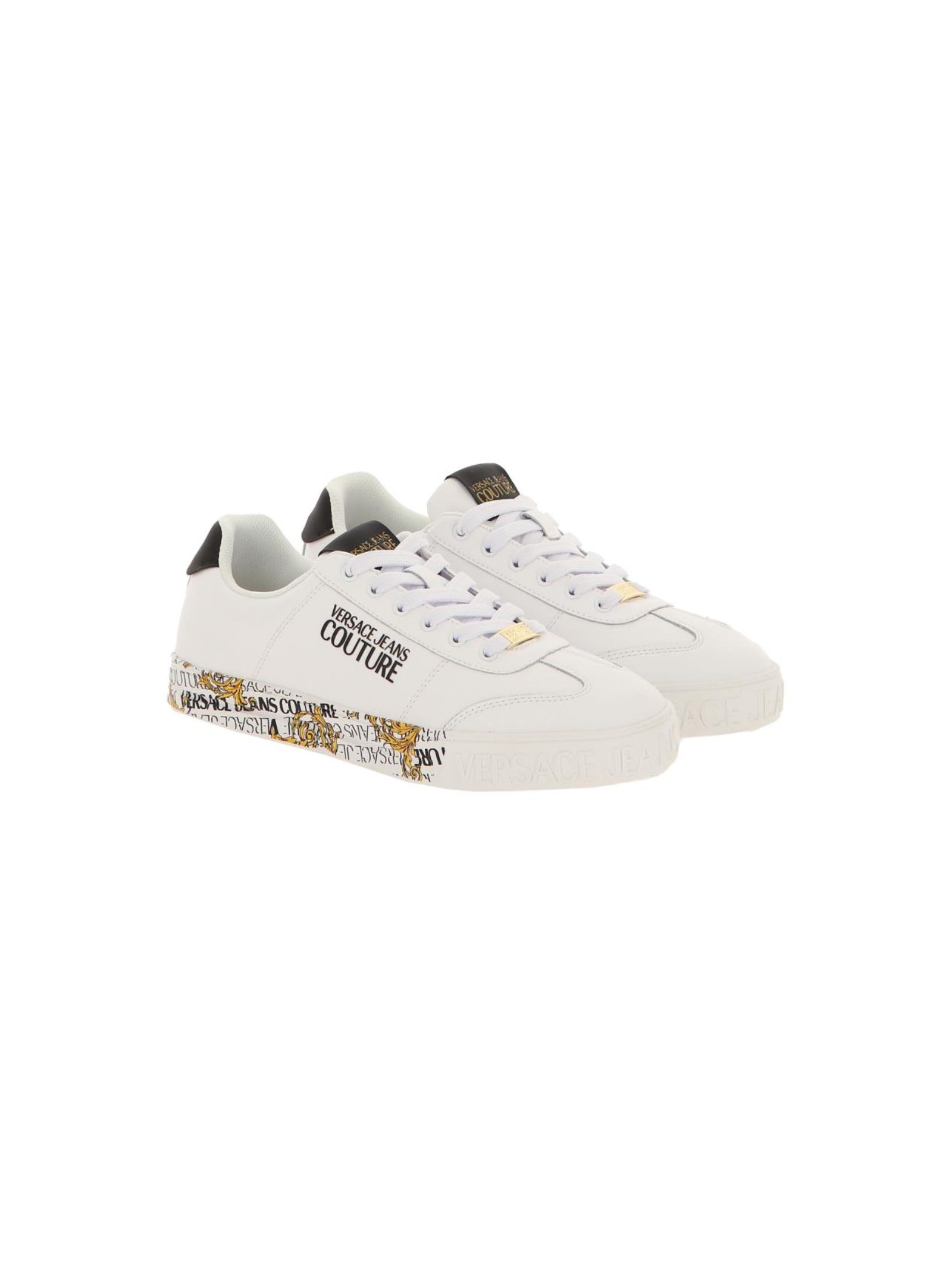 Shop Versace Jeans Couture White Sneakers