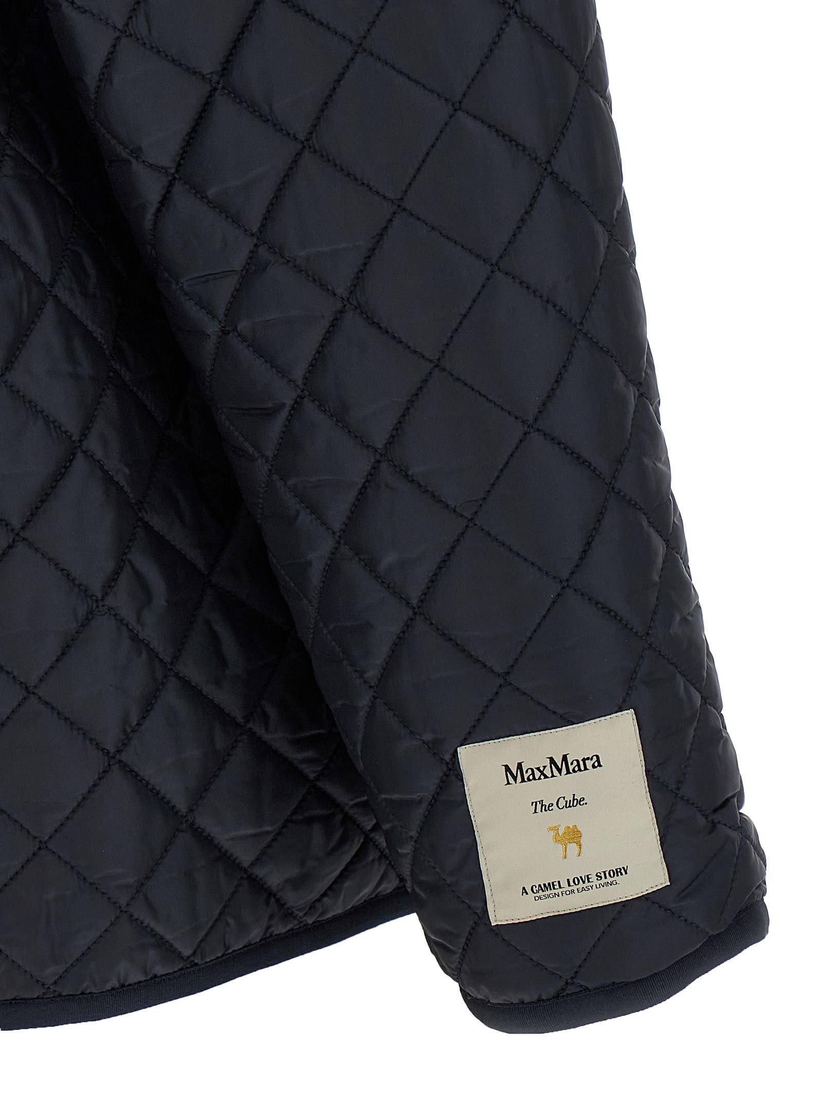 Max Mara The Cube Leo Reversible Jacket In Blue