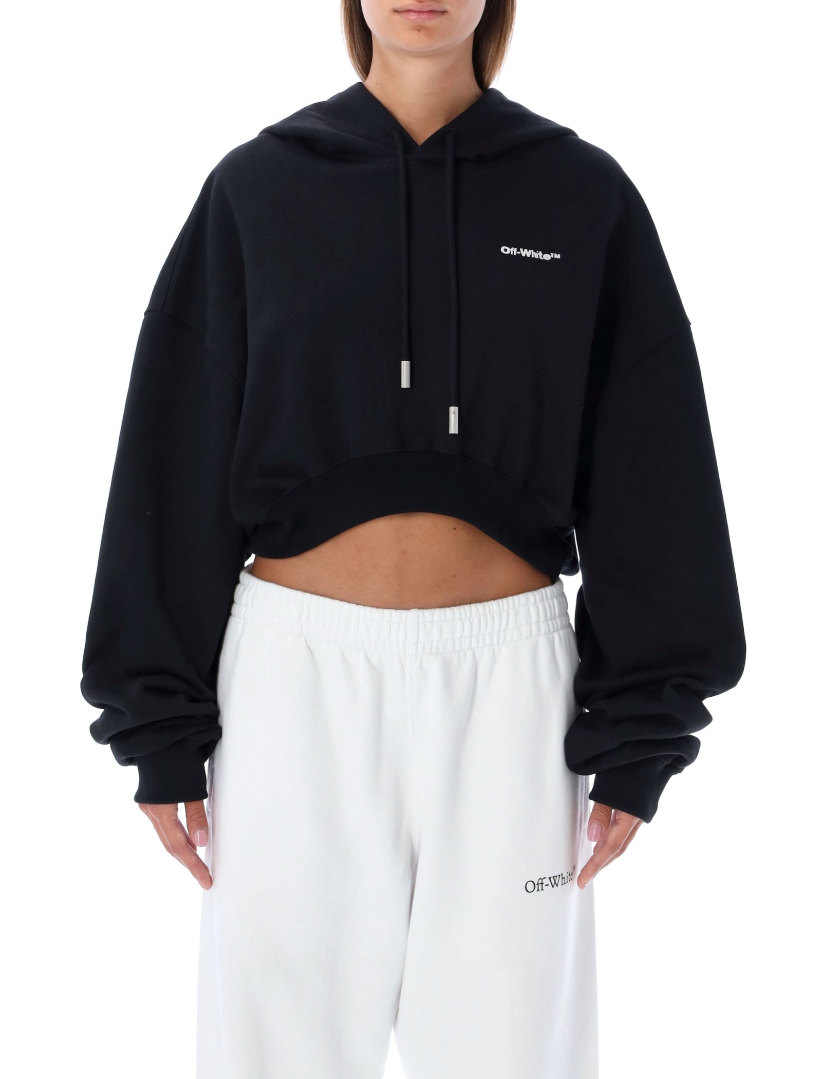 Off-White For All Crop Hoodie