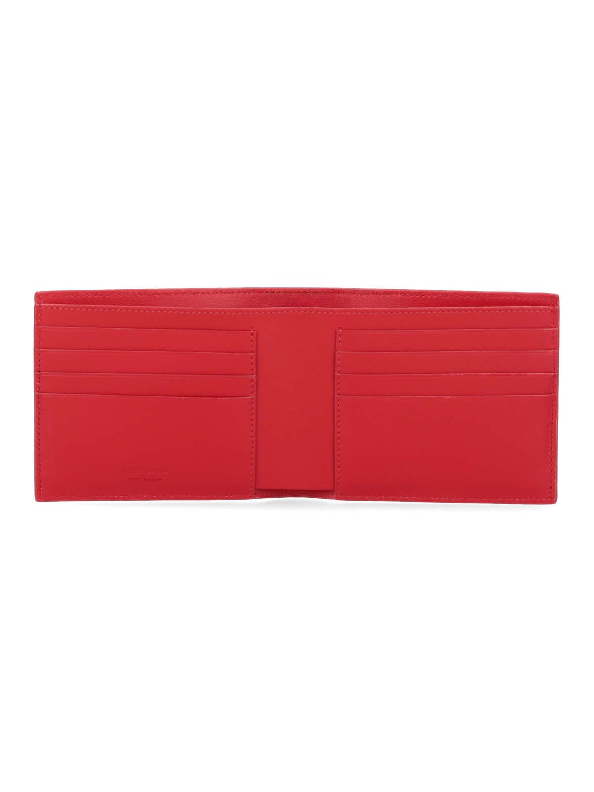 Shop Ferragamo Lizard Wallet In Red