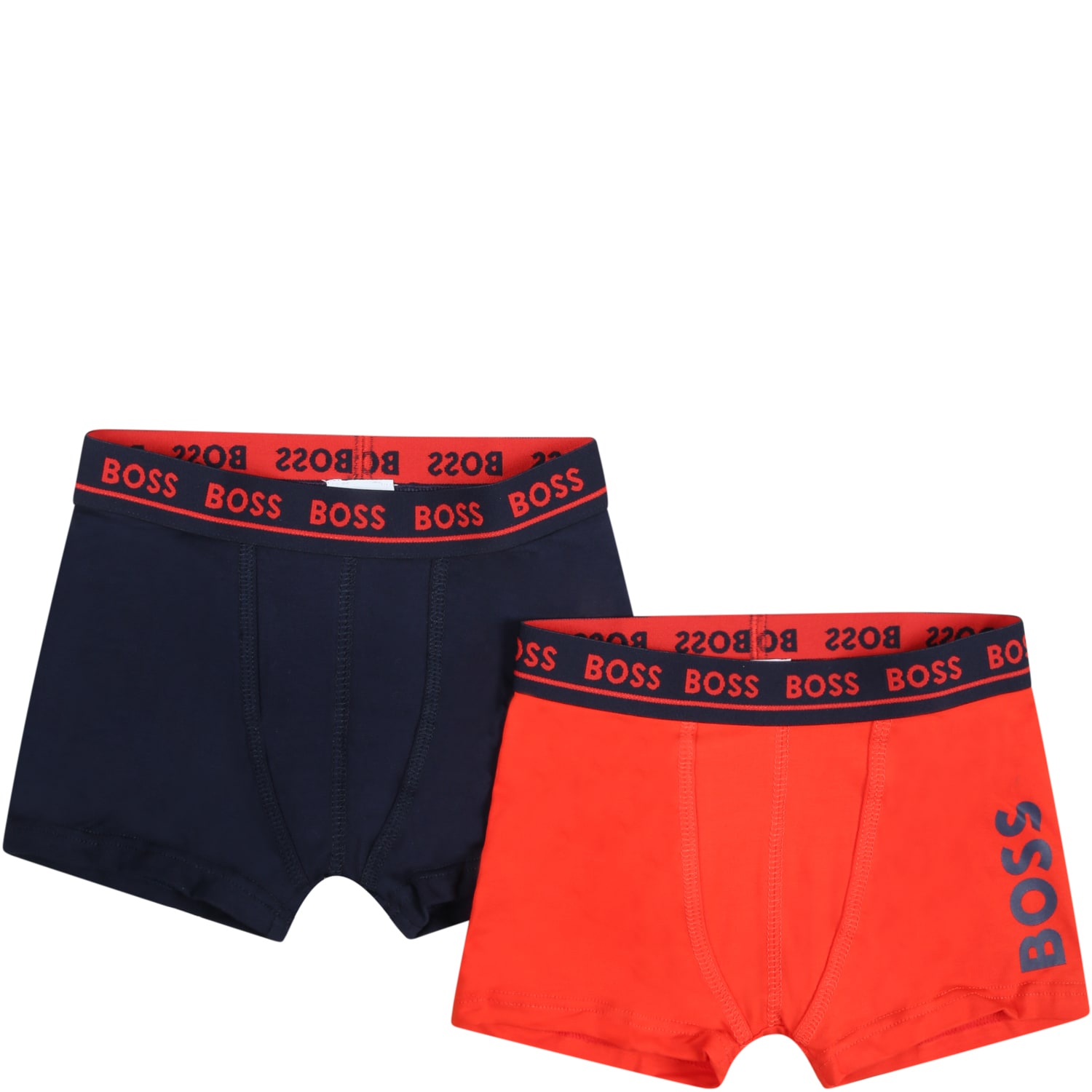 Hugo Boss Kids' Multicolor Set For Boy With Logo In Red