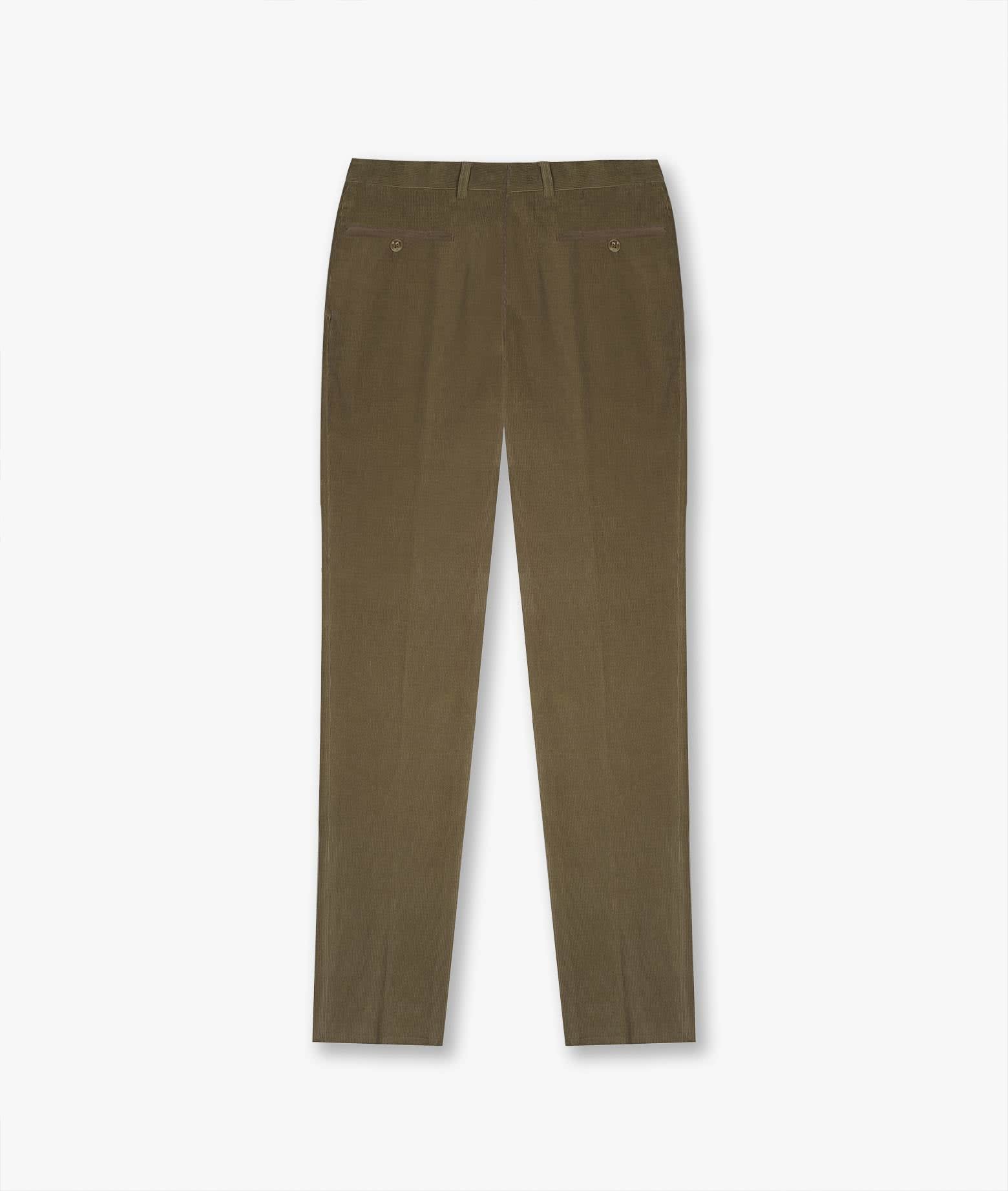 Shop Larusmiani Trousers Howard Pants In Olive