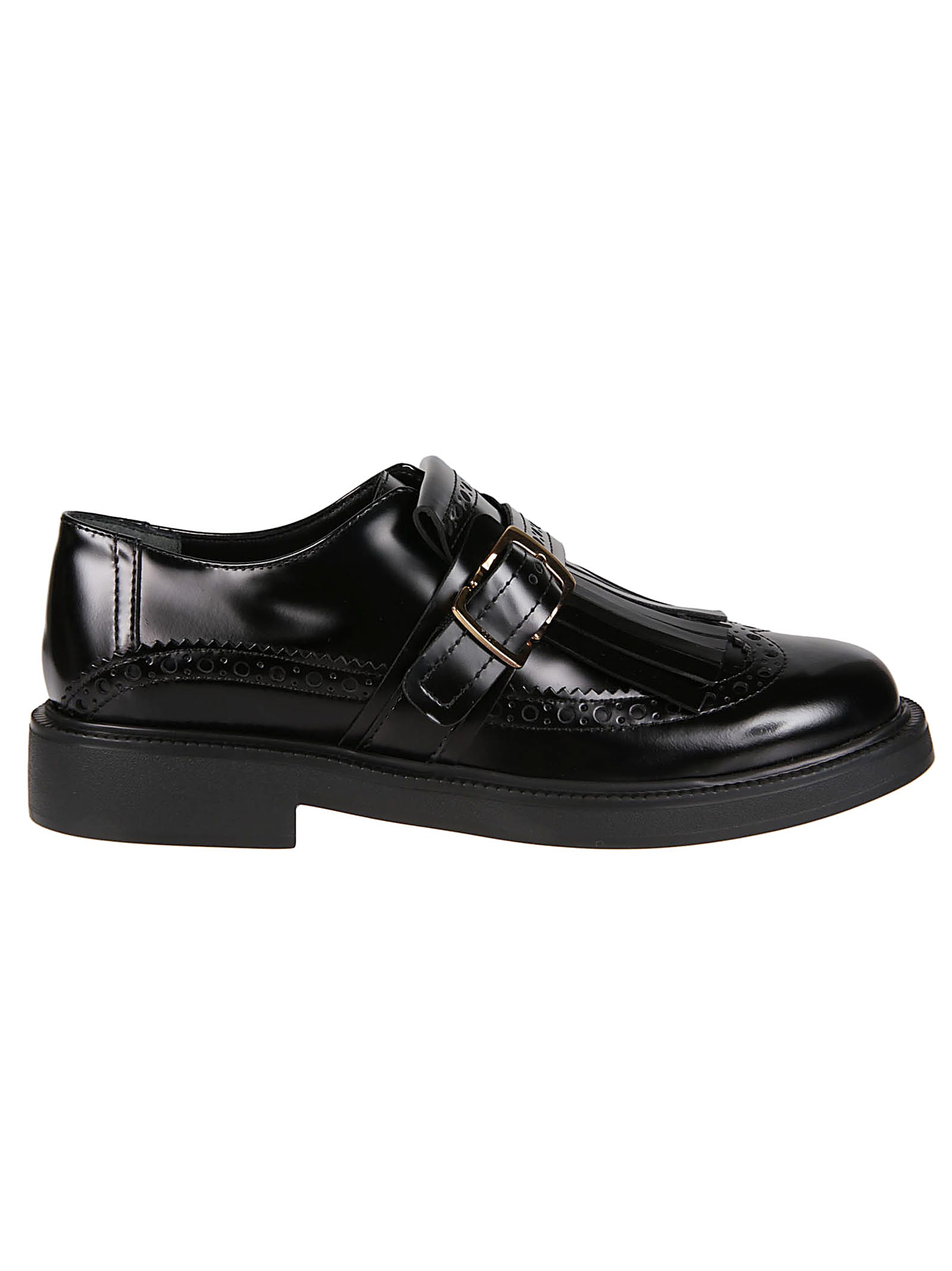 Shop Tod's Monk 20l Loafers In Nero