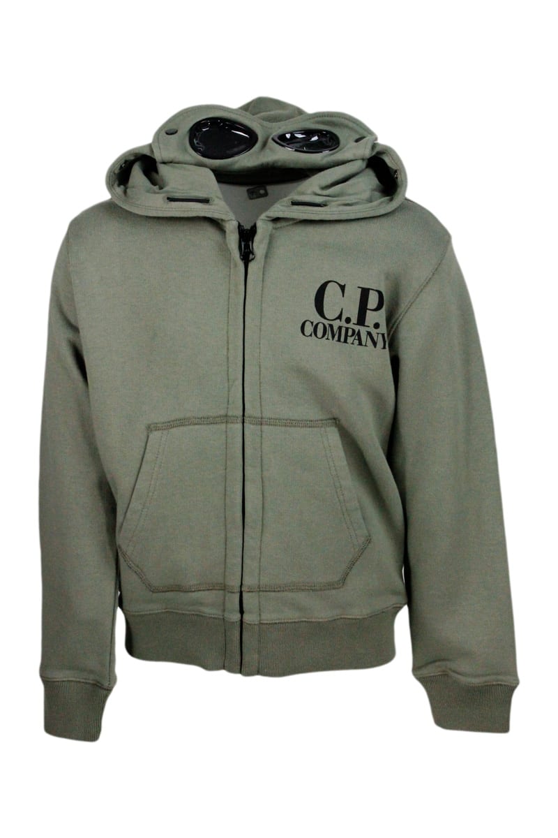 Shop C.p. Company Sweater In Green