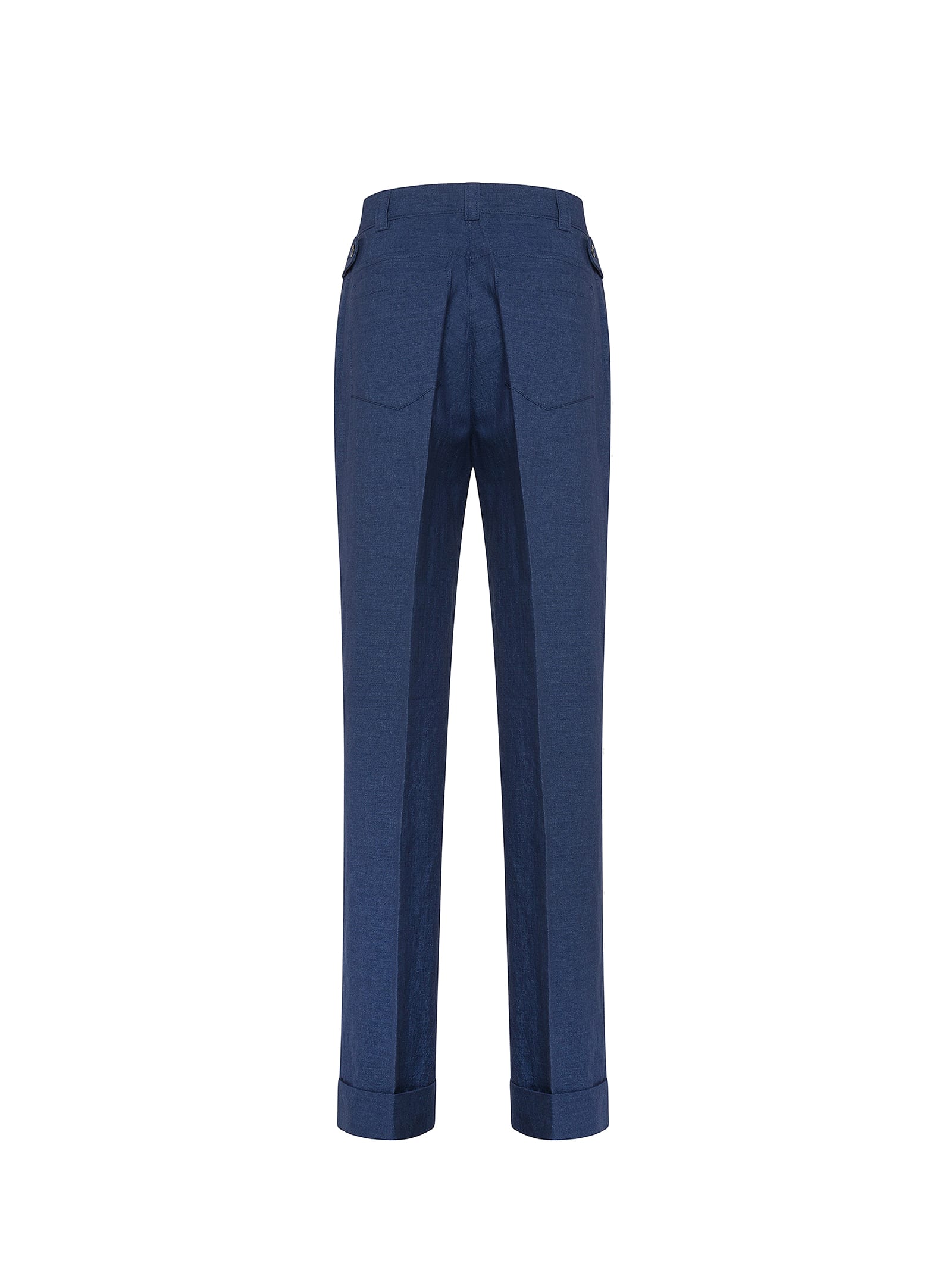 Shop 19.70 Nineteen Seventy Blue Soft-fit Trousers In Denim Indaco