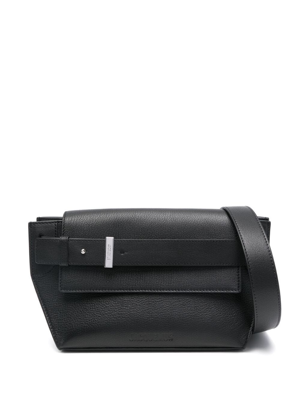 Shop Jacquemus Le Messenger Capri In Black