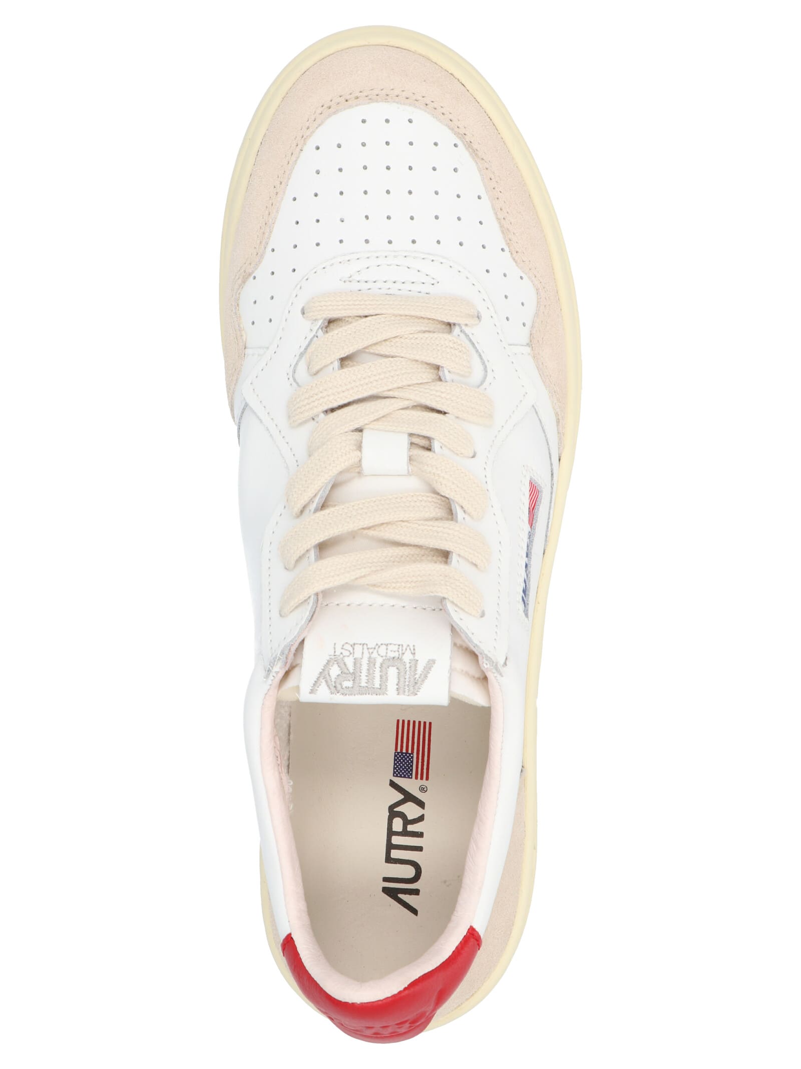 Autry Leather Sneaker In Red