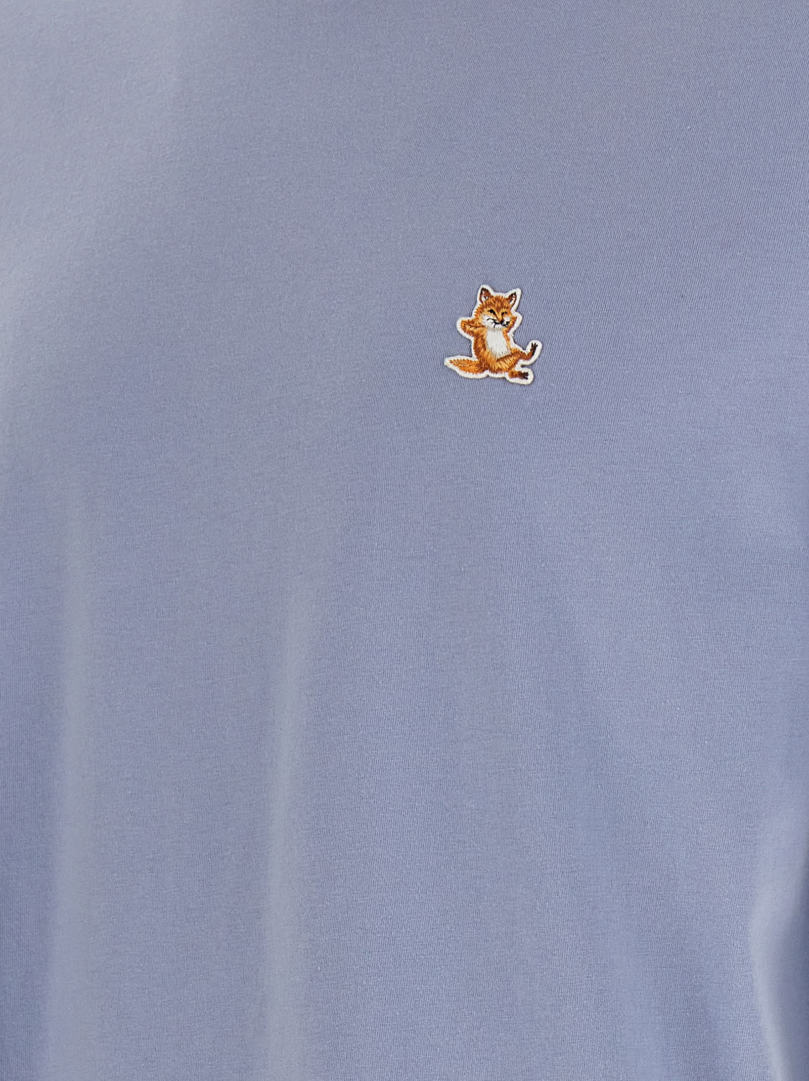 Maison Kitsuné Maison Kitsune' T-shirts And Polos In Light Blue