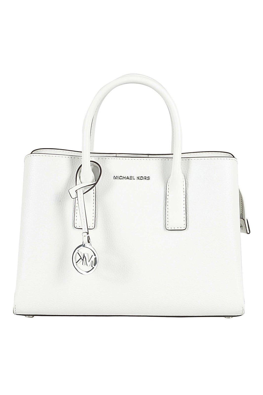 Shop Michael Michael Kors Ruthie Tote Bag In White