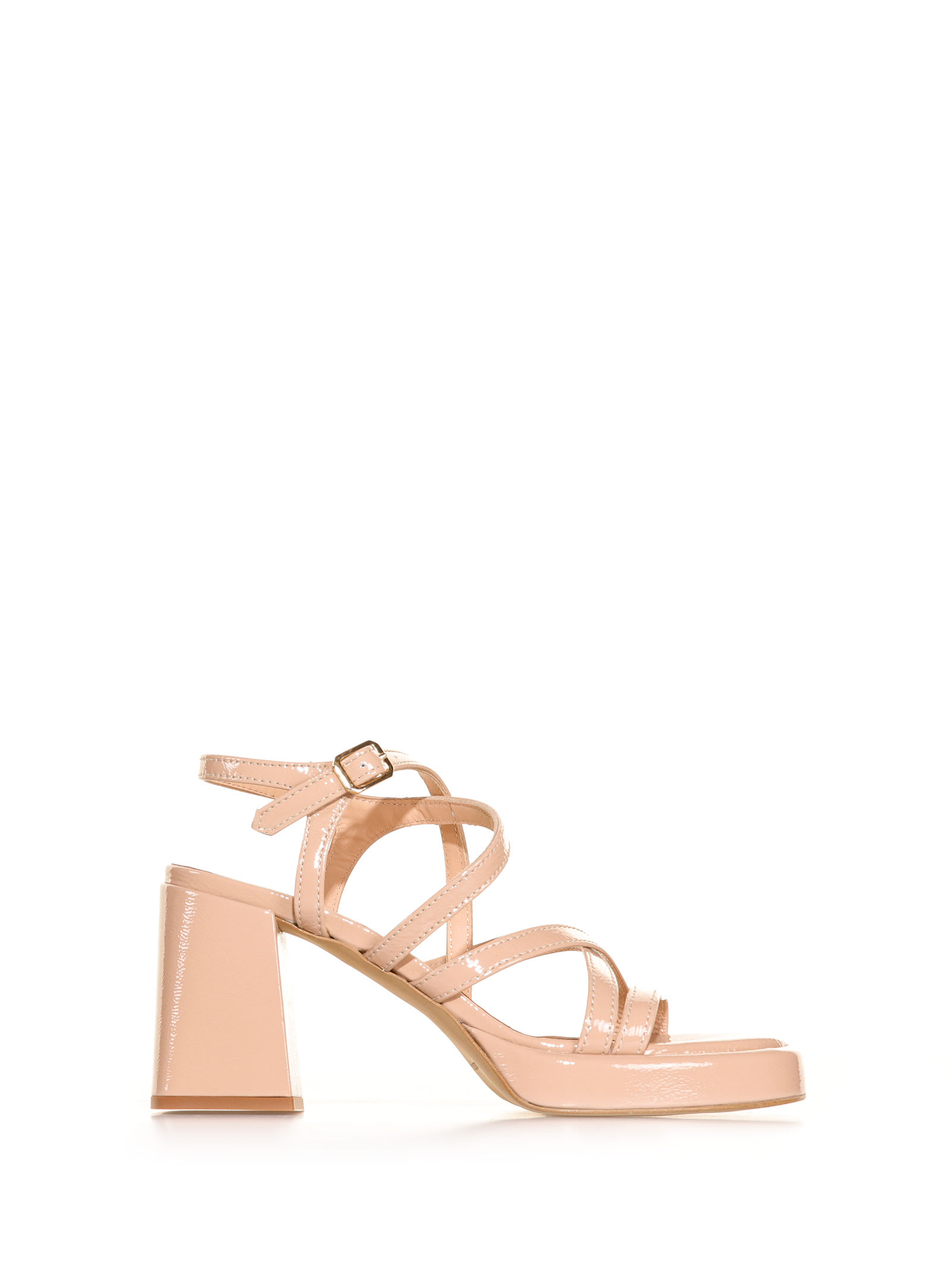 Janet & Janet Sandal With Strap And Woven Straps