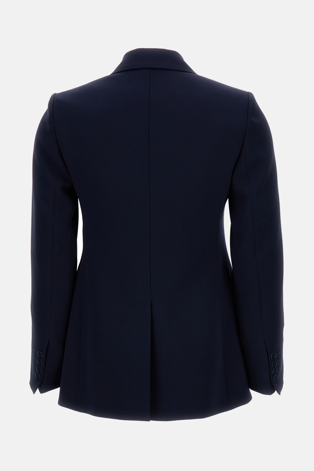 Max Mara Tailored Suit With Flap Pockets And Lapels In Blue