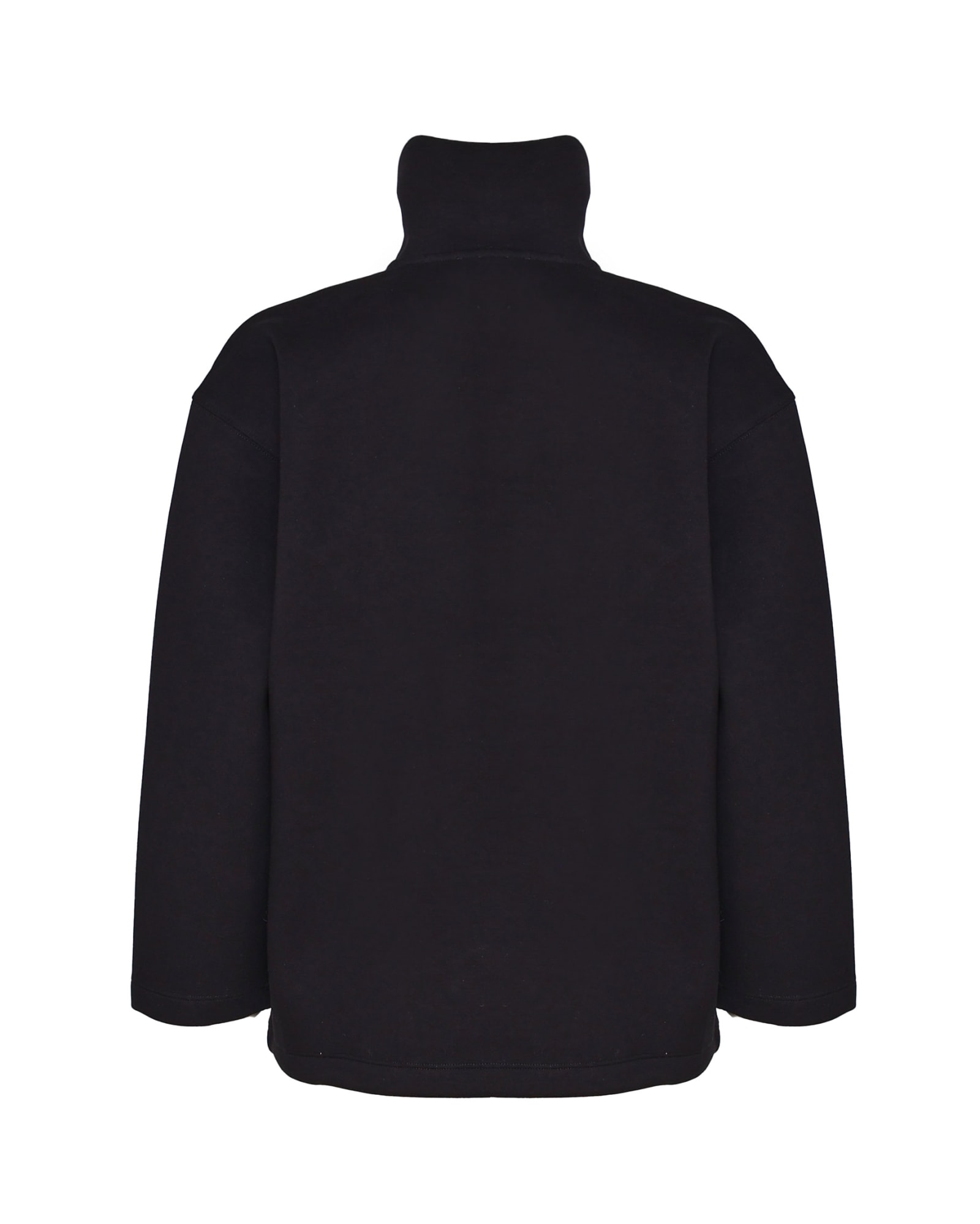 Shop Pinko Stretch Jersey Sweatshirt In Black