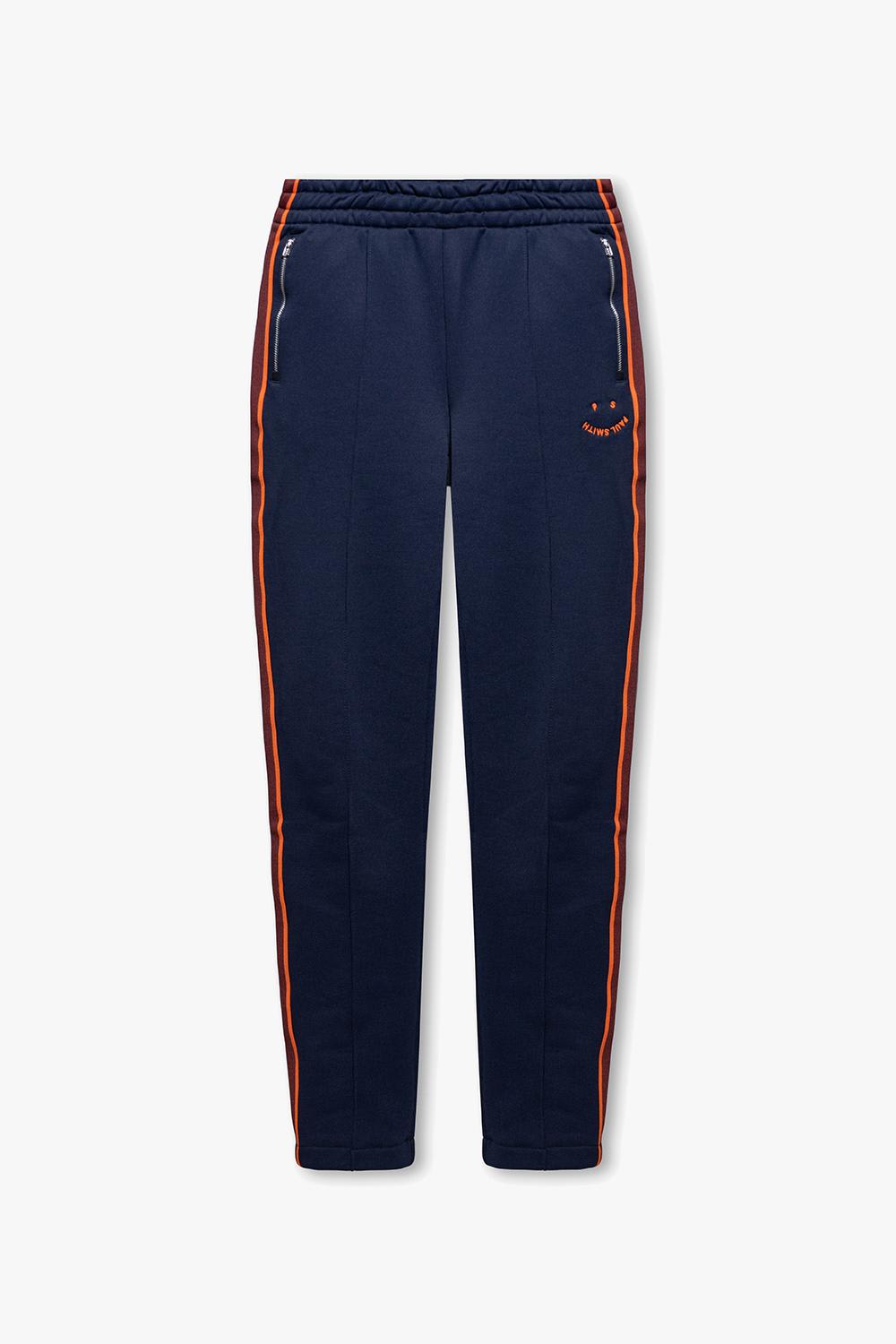 Shop Paul Smith Sweatpants With Logo In Navy