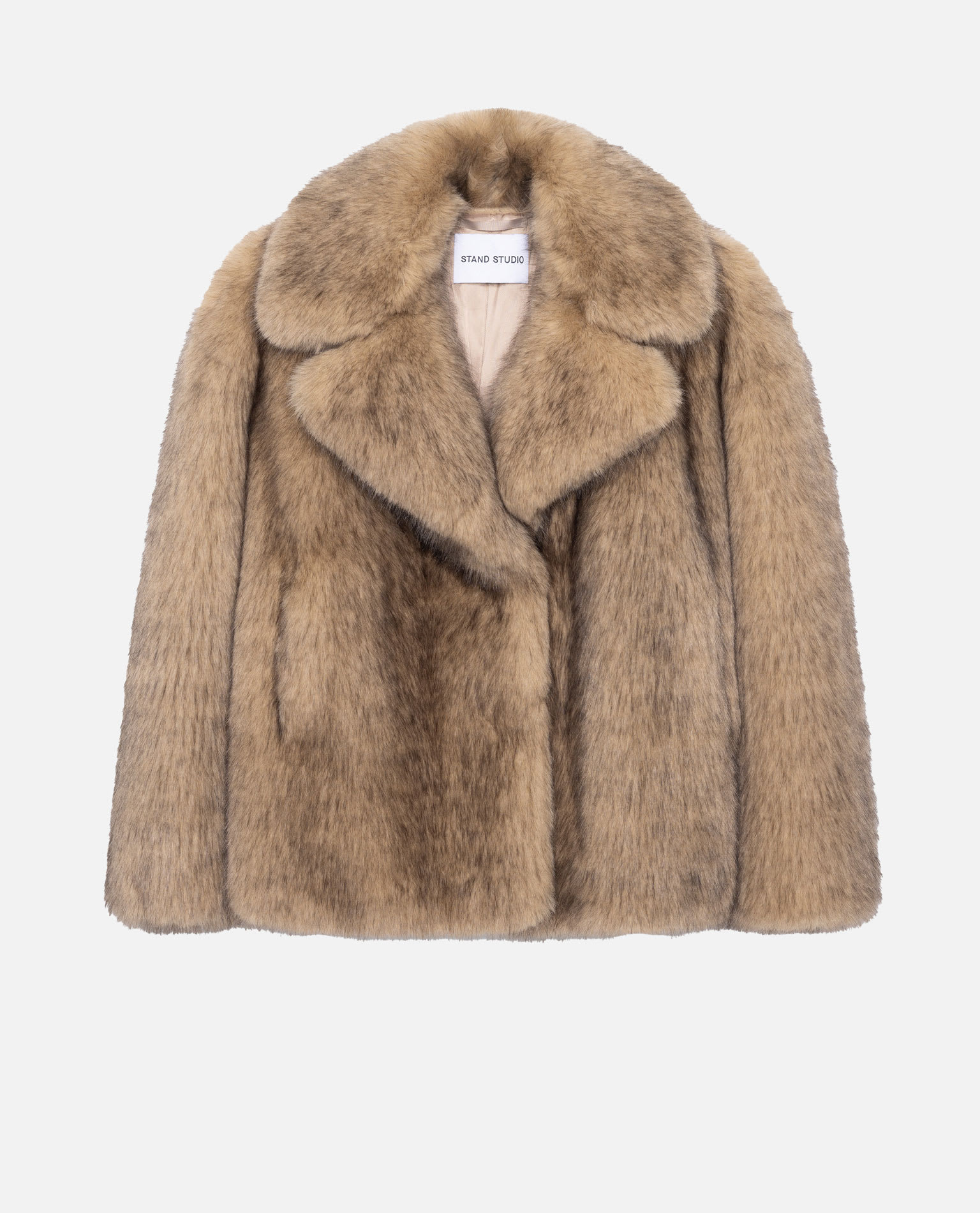 Stand Studio Valentina Faux Fur In Brown