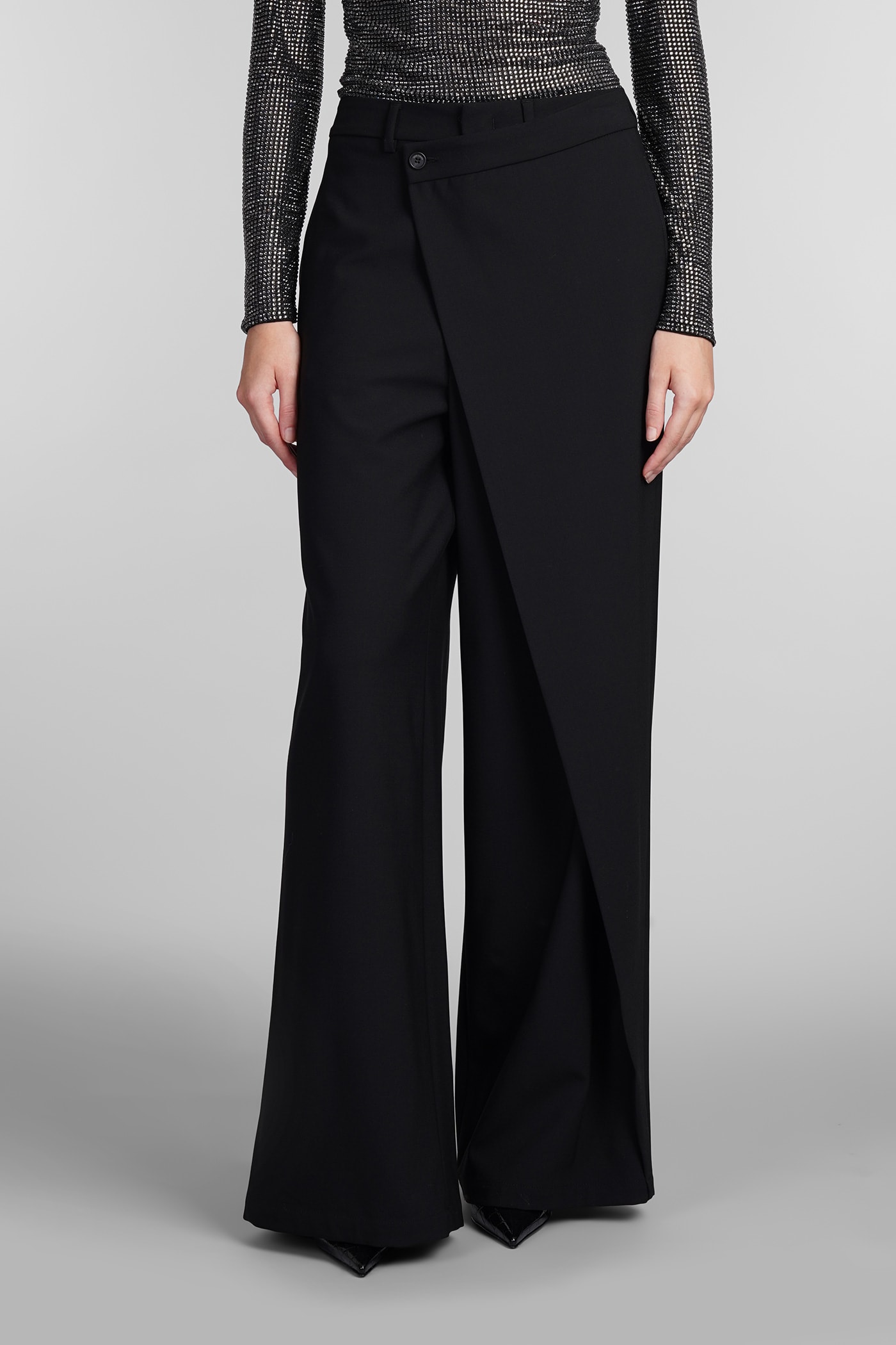 Shop Giuseppe Di Morabito Pants In Black Wool