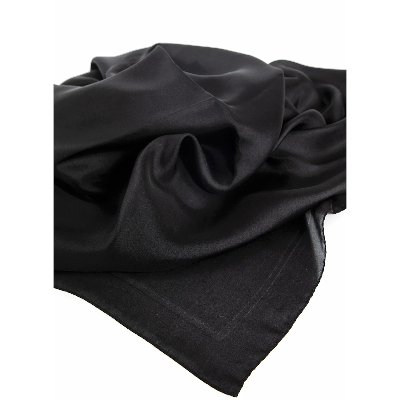 Saint Laurent Silk Scarves In Black