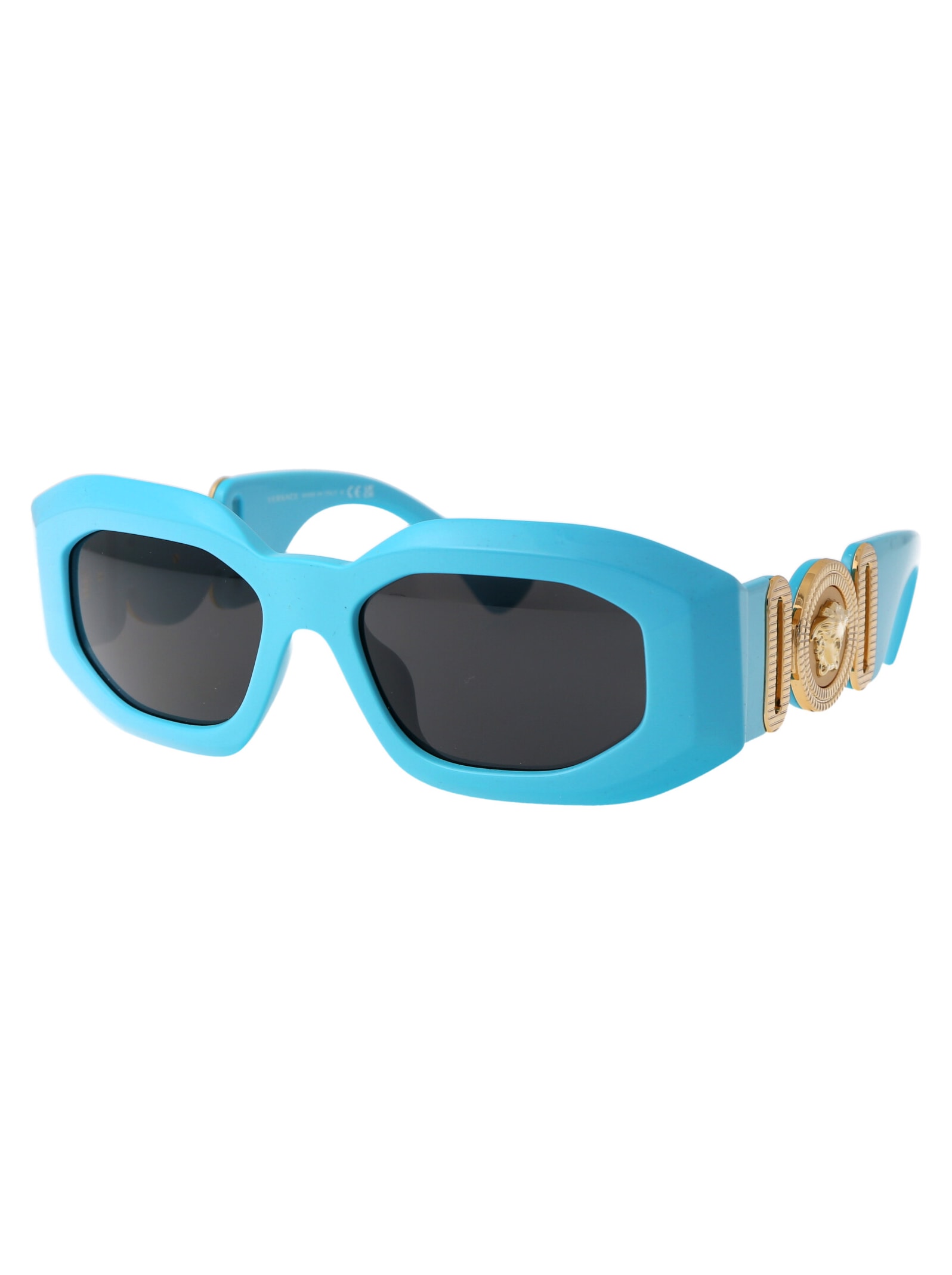 Shop Versace 0ve4425u Sunglasses In 543987 Azure