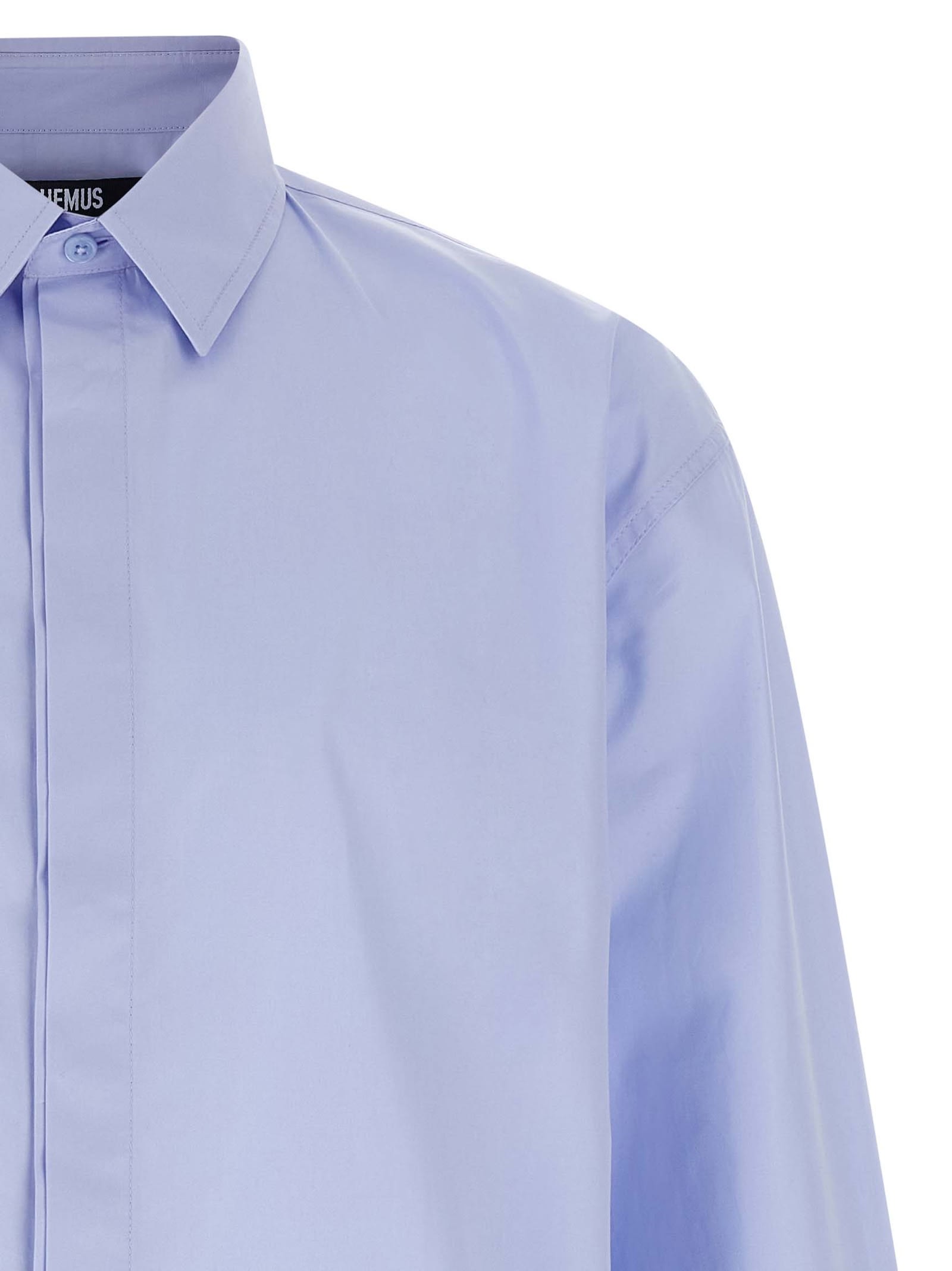 Jacquemus La Chemise Simon Shirt And Blouse Light Blue In Blue