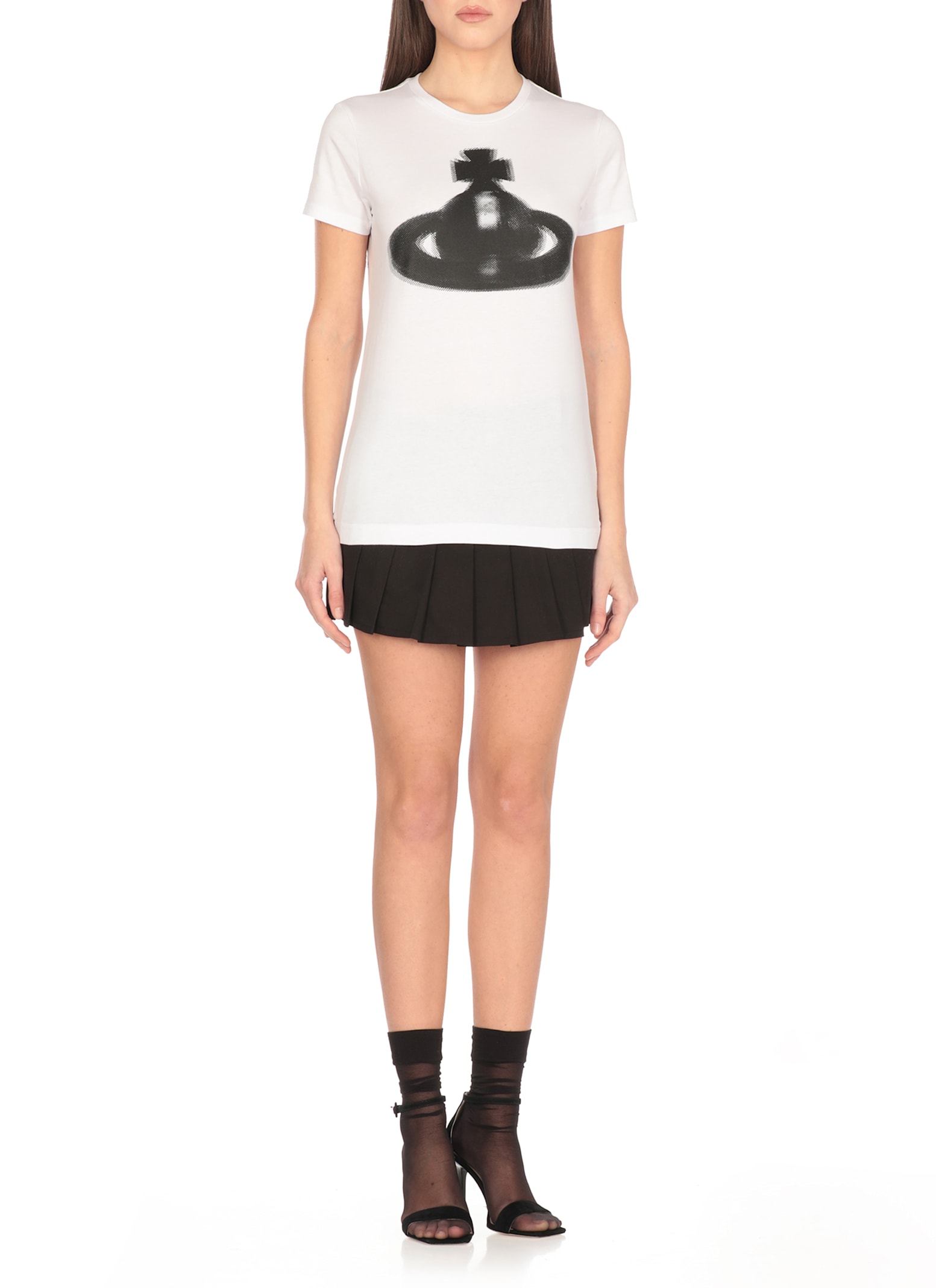 Vivienne Westwood Halftone Orb T-shirt In White