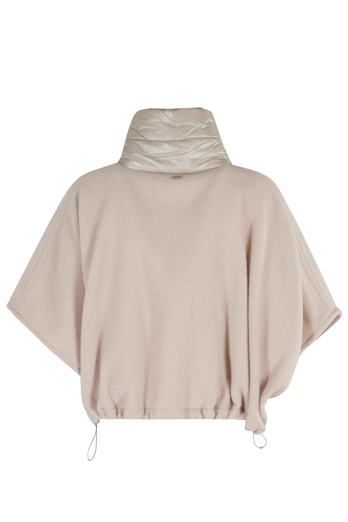 Herno Poncho Corto Con Dettagli In Pink