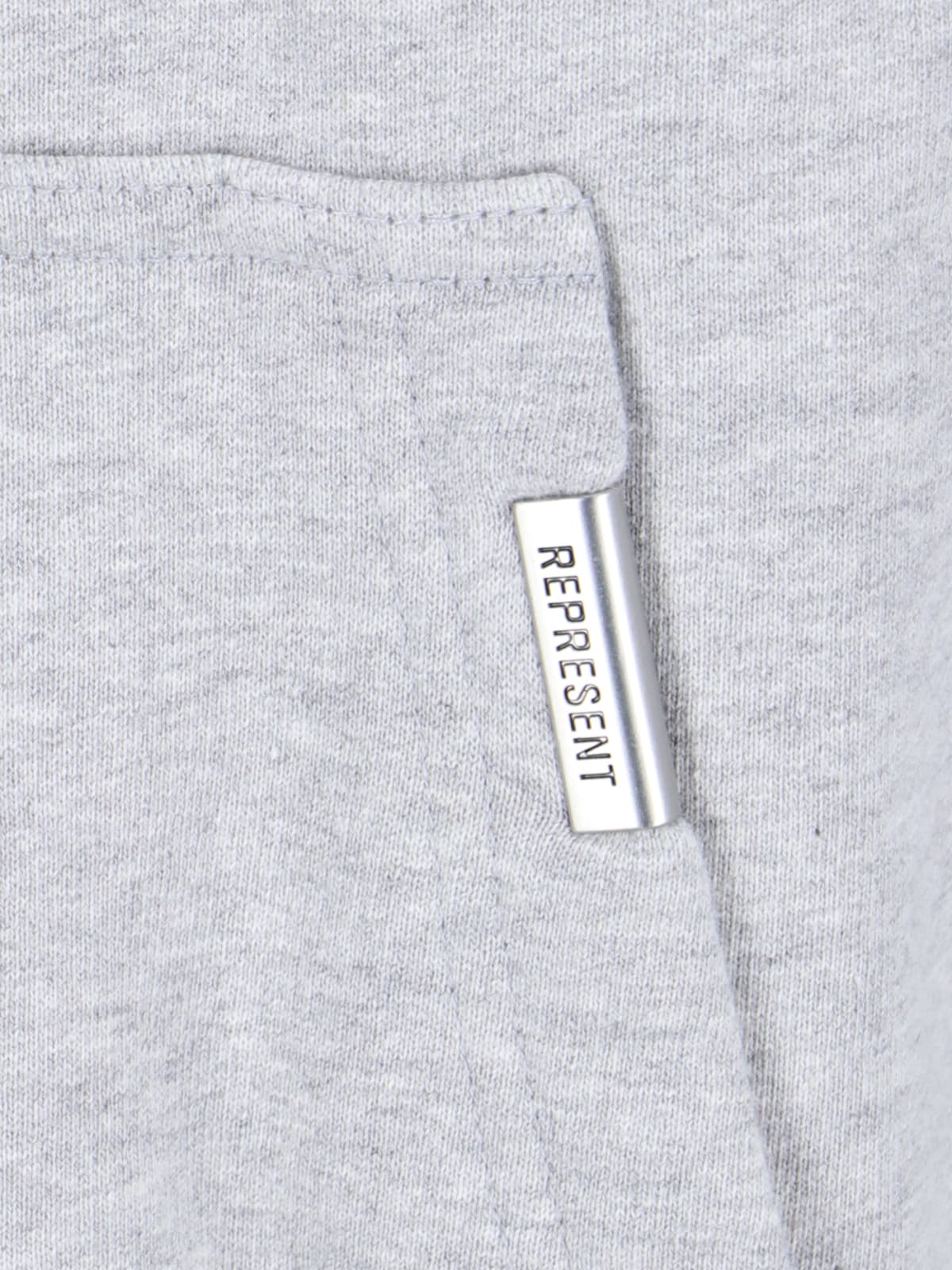 Shop Represent Logo Hoodie In Gray