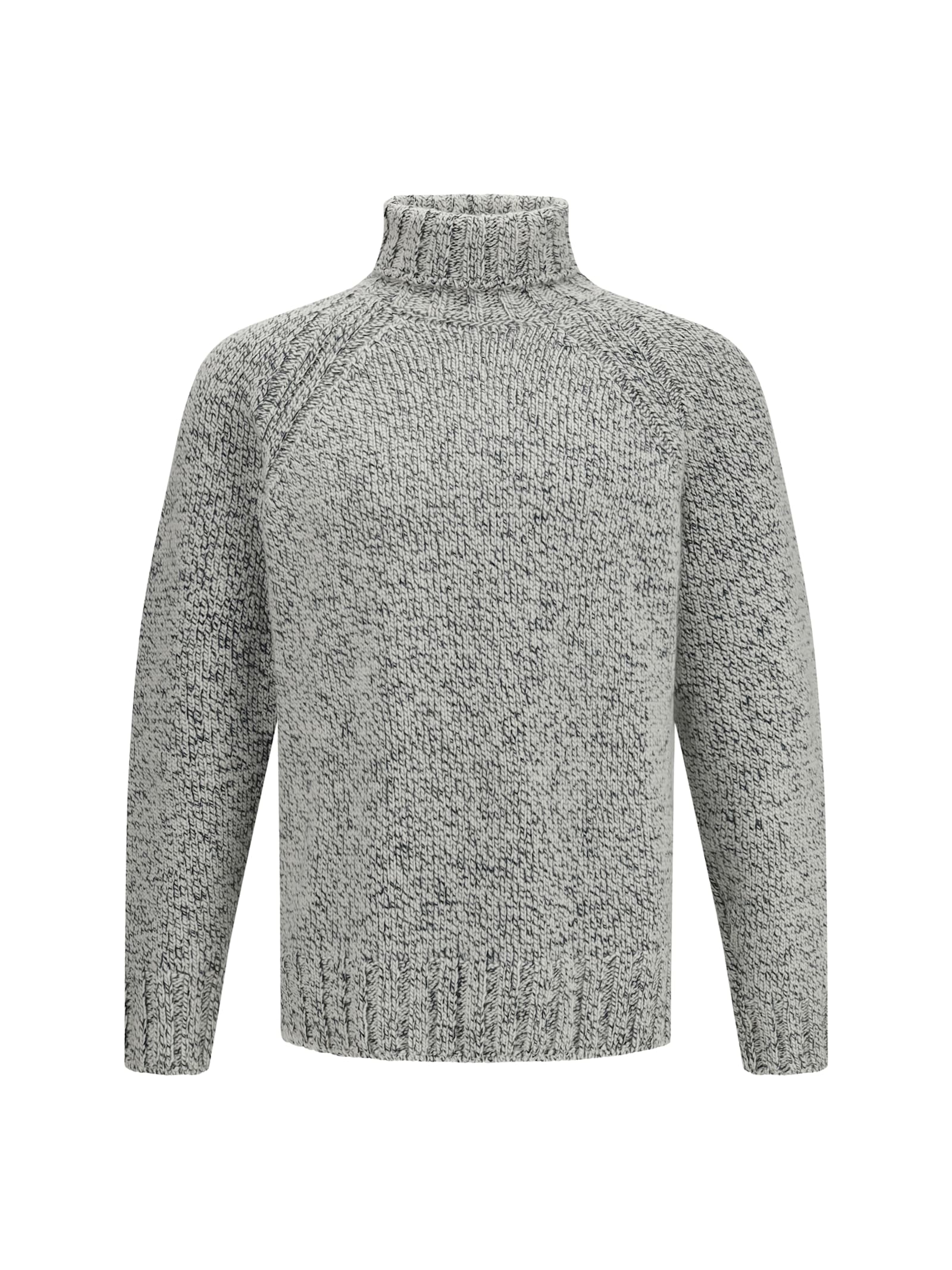 Zegna Cashmere And Wool Turtleneck Sweater In Multi