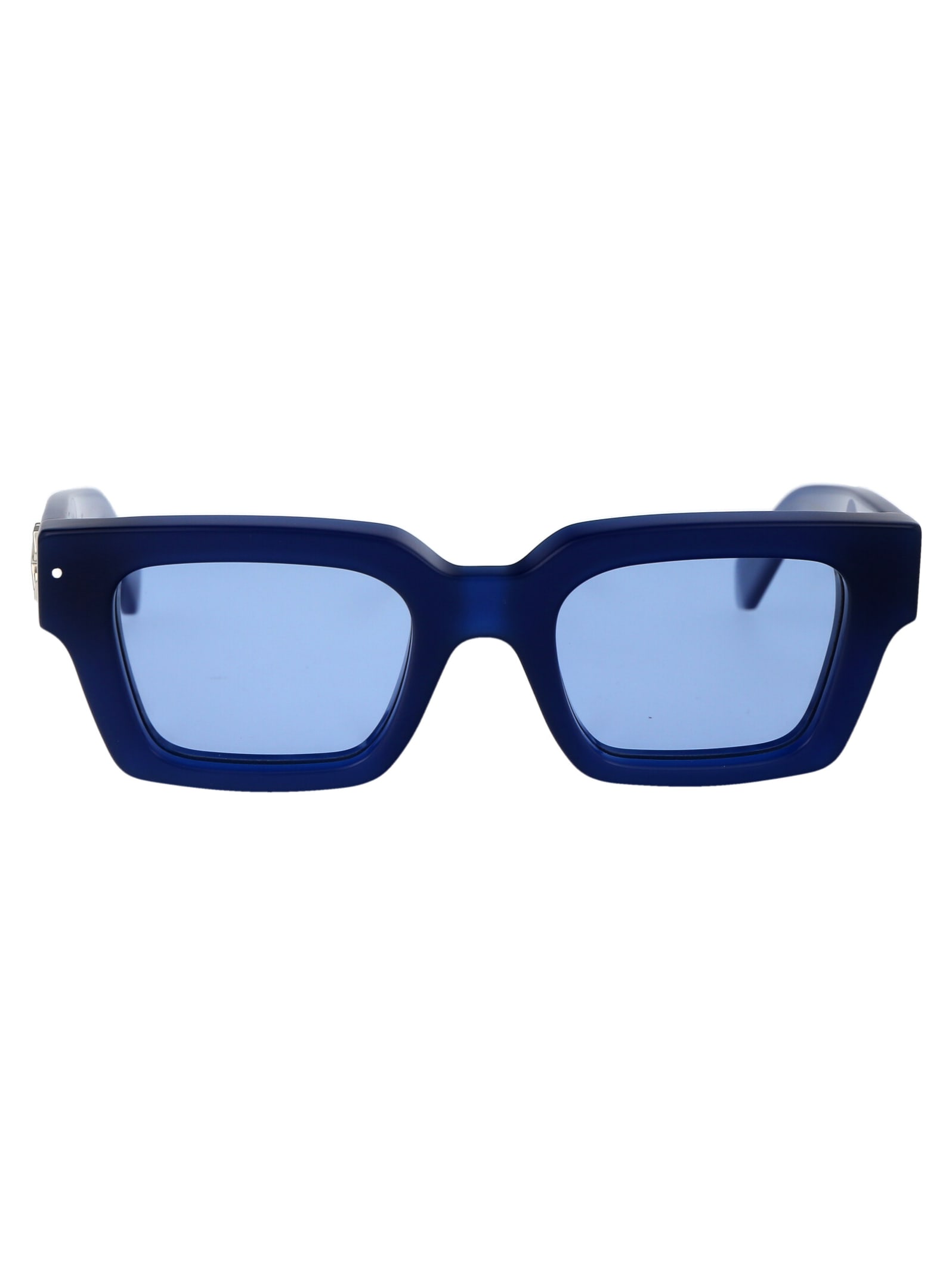 Shop Off-white Virgil Sunglasses In 4540 Blue