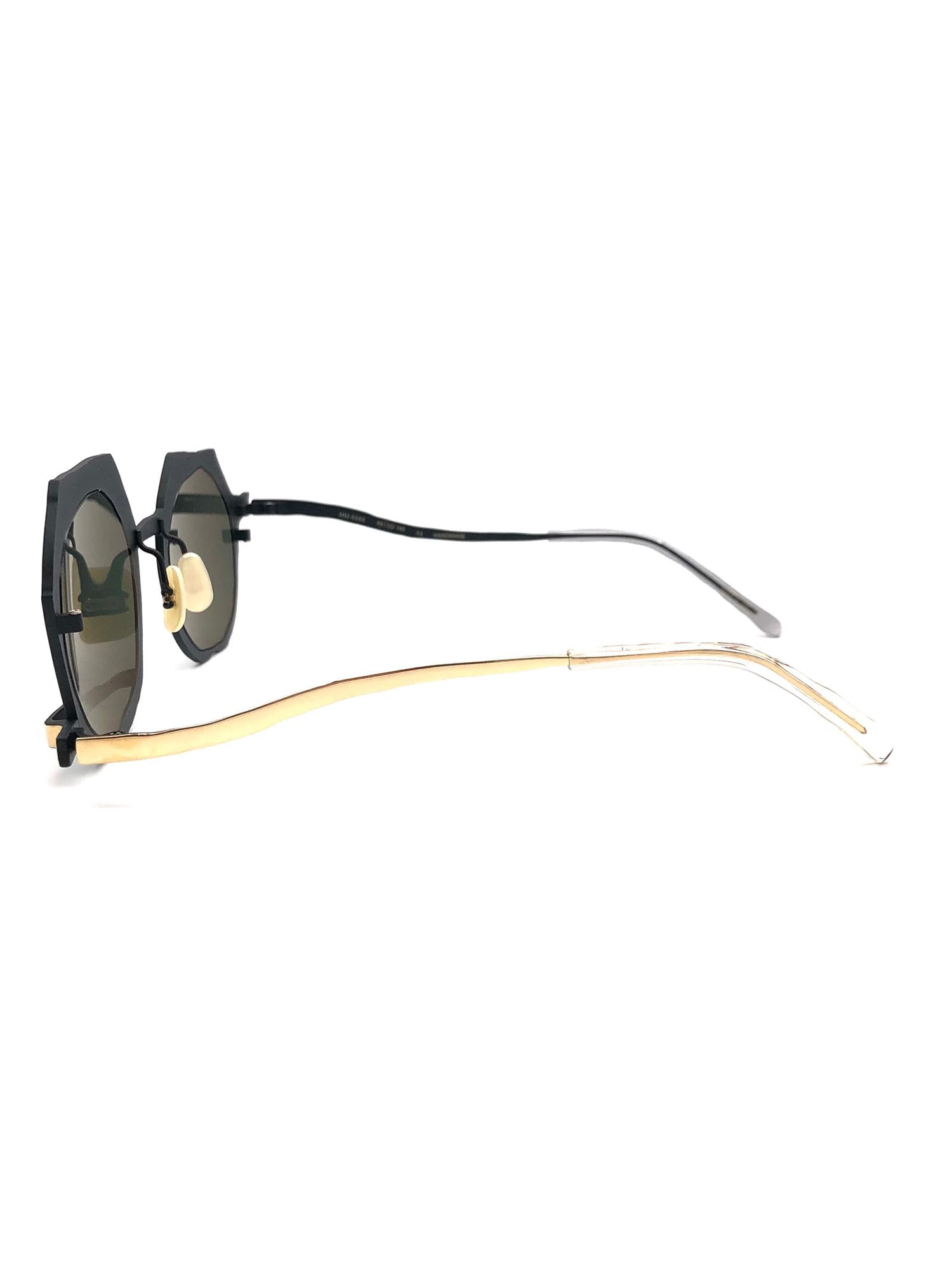Masahiro Maruyama Mm/0089 No. 2 Sunglasses In Black _ Gold