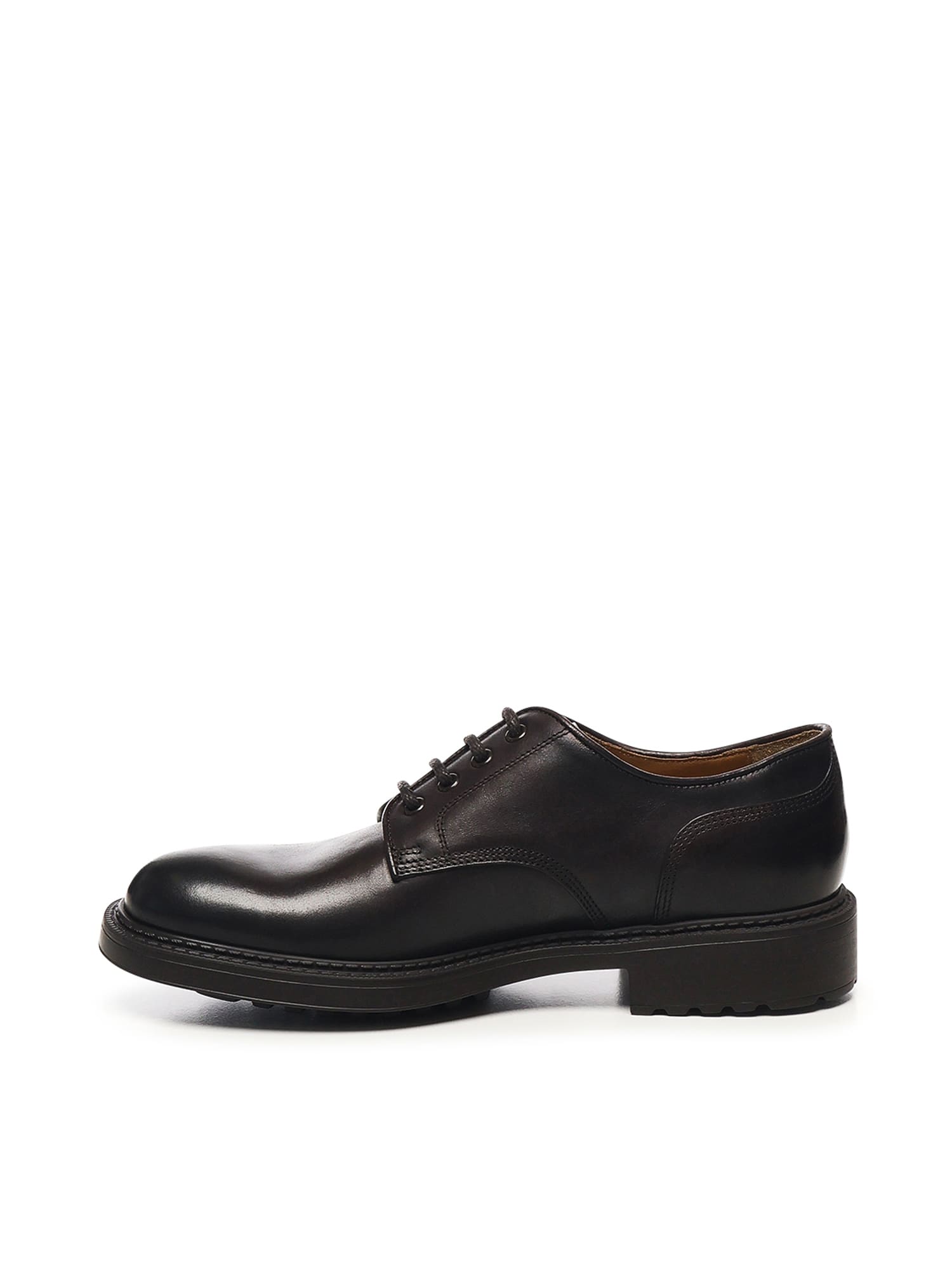 Doucal's Leather Lace-ups In Black