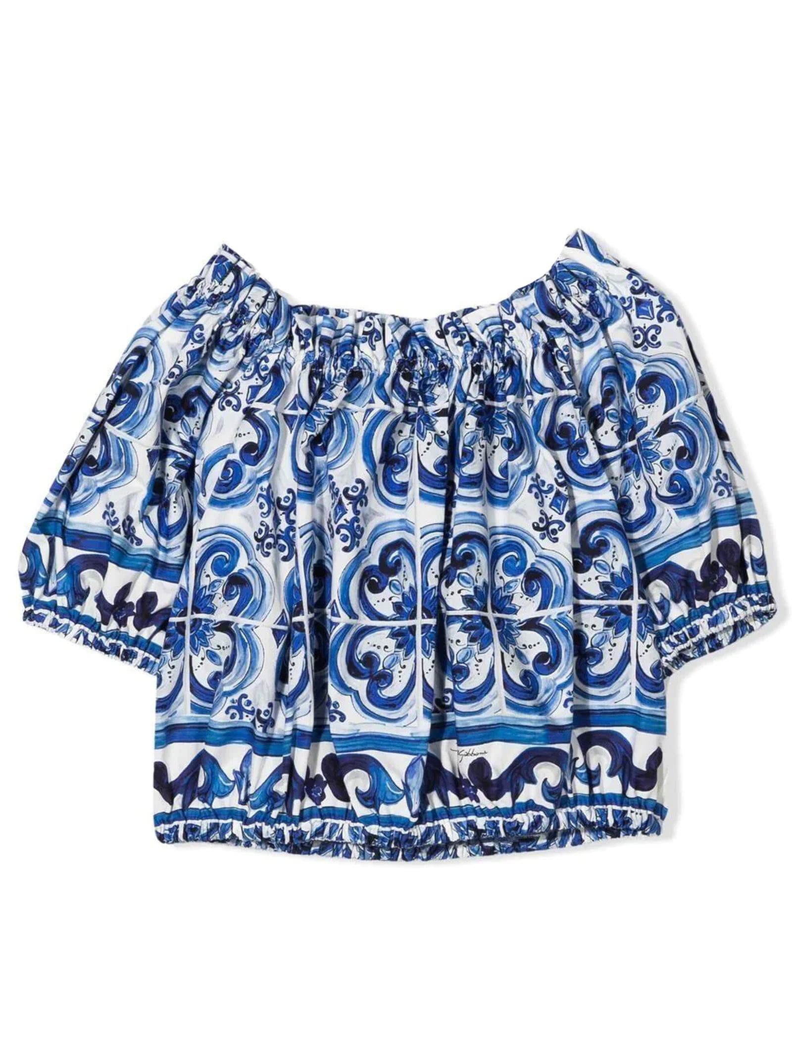 Shop Dolce & Gabbana Shirts Clear Blue