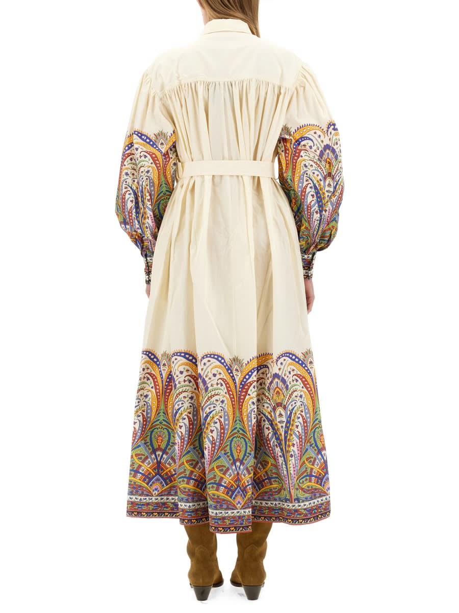 Shop Etro Chemisier Dress In Ivory