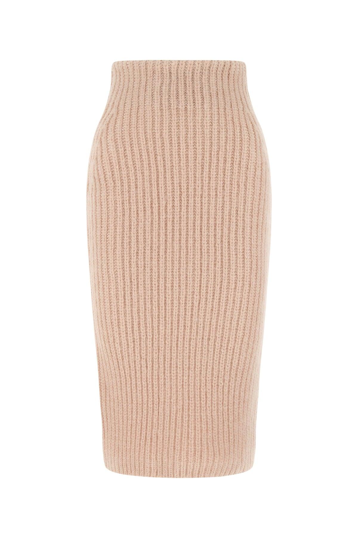 Fendi High-rise Ribbed Knit Pencil Skirt