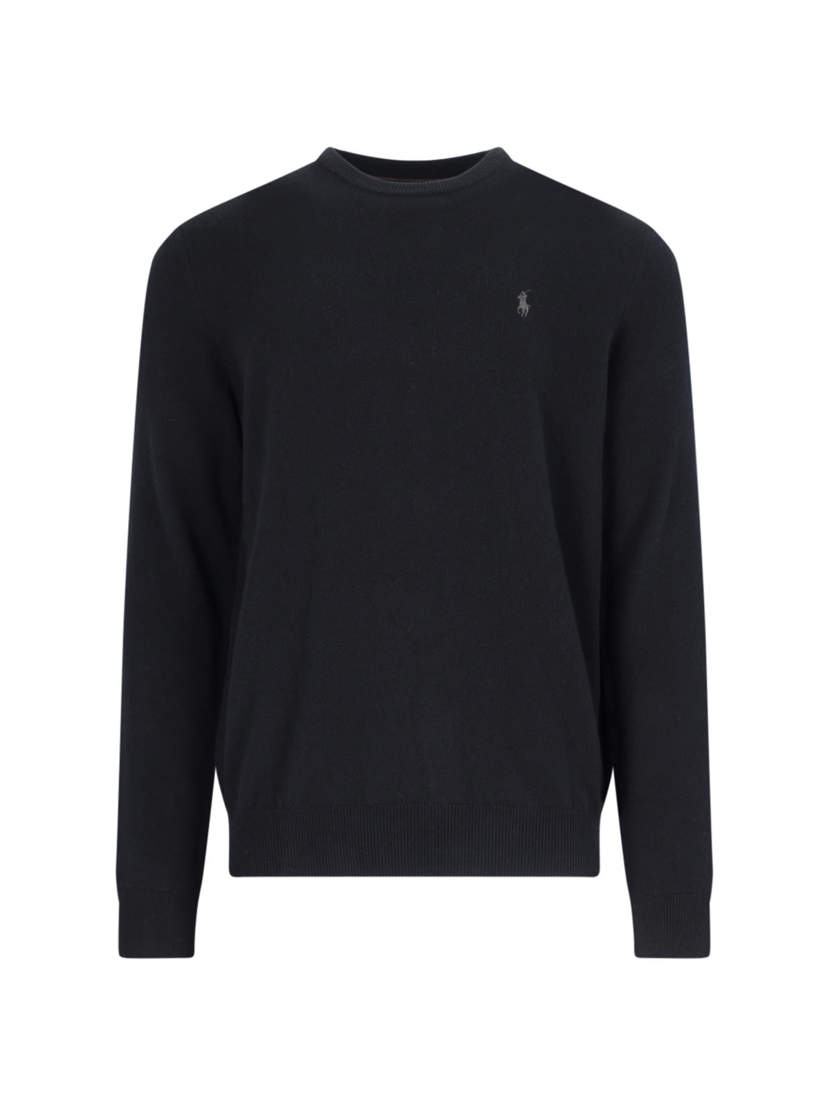 Shop Polo Ralph Lauren Wool Pullover In Black