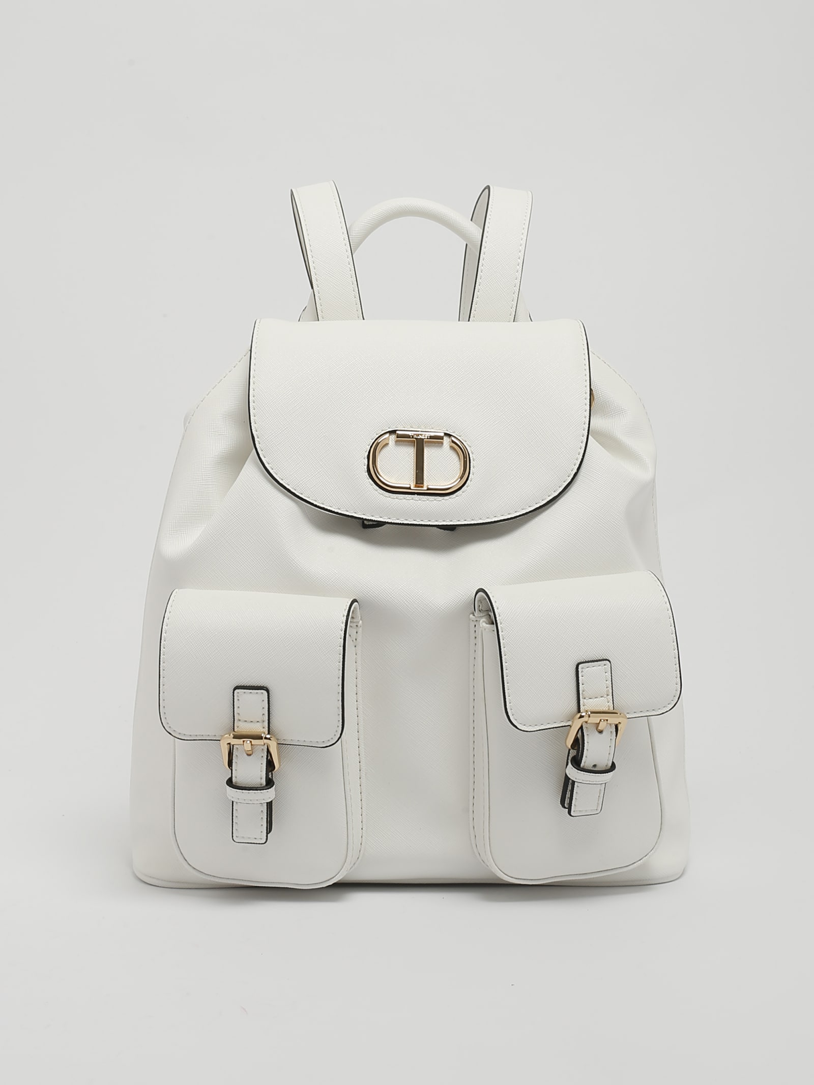 Twinset Backpack  Woman Color Yellow Cream In Neve